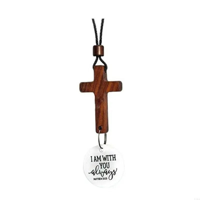 Car Hanging Ornament Blessing Pendant Crosses Ornament Religious Symbol For Mirror Mounting And Devotional
