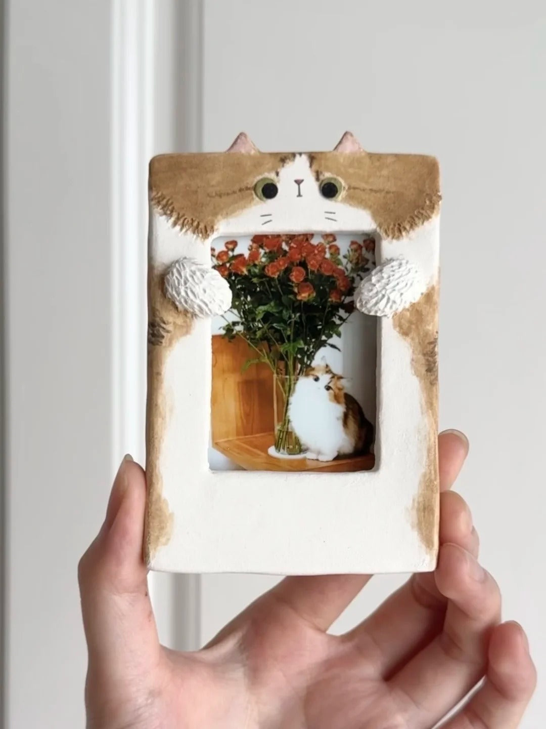 Customized Pet Ceramic Frame, Hand Craft, Personalize Your Own Pet