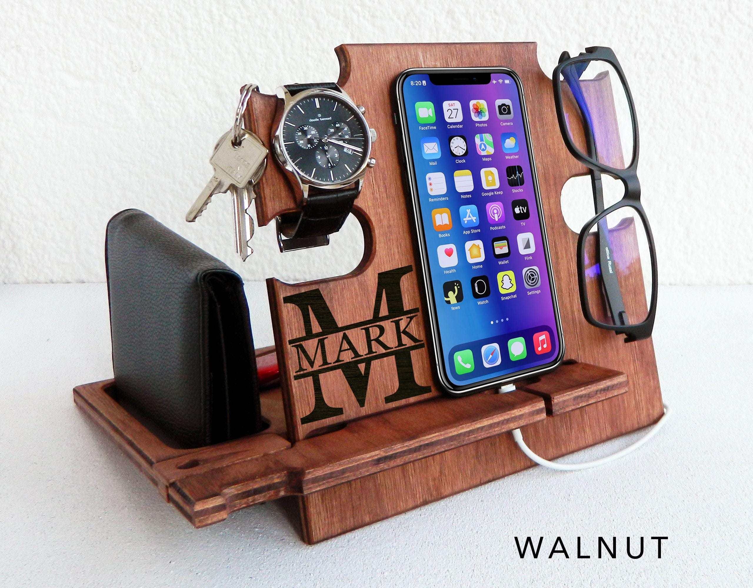 Gift for Men Docking Station, It keeps all personal items organized, Gift for Him, Christmas Gift, Personalized Gift, Gift for Husband