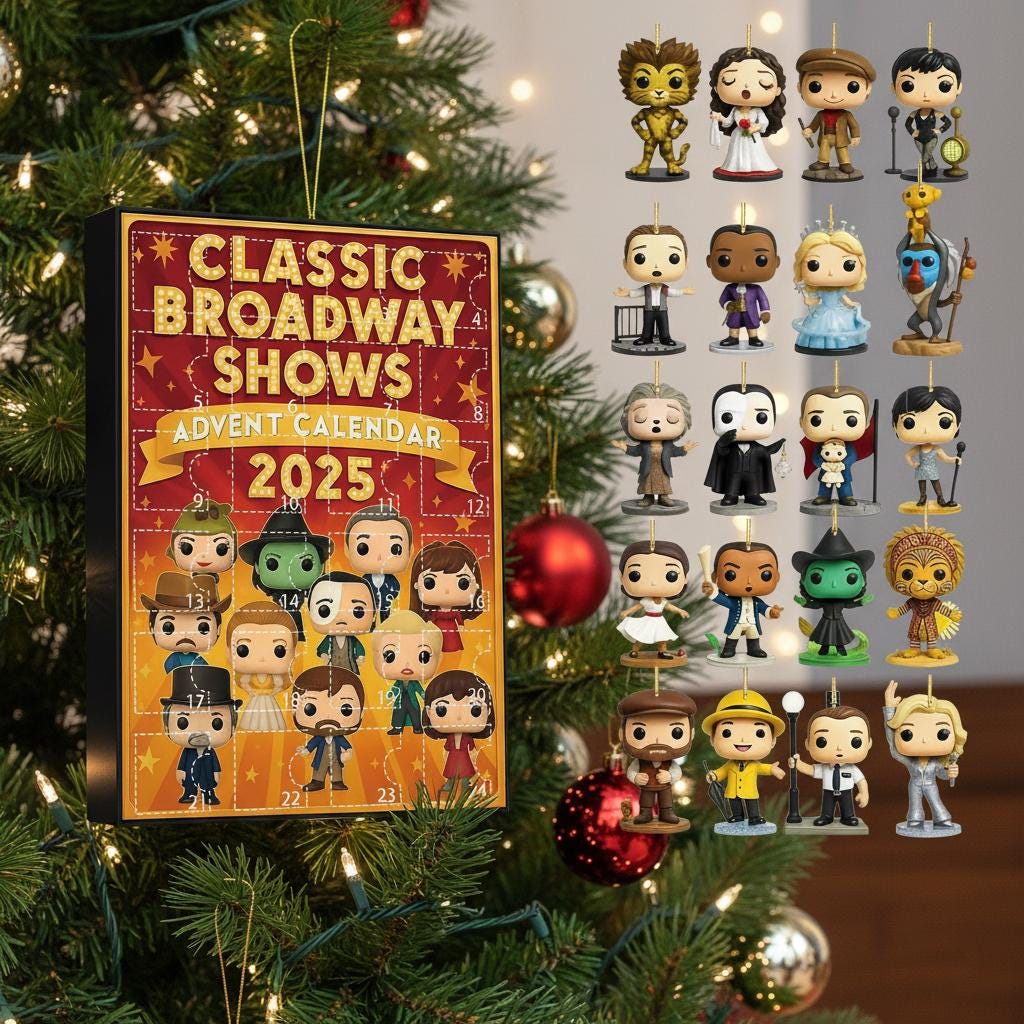 Musical Theater Ornament Set | 24PCS Acrylic Advent Calendar 2025 | Drama Lover Christmas Gift