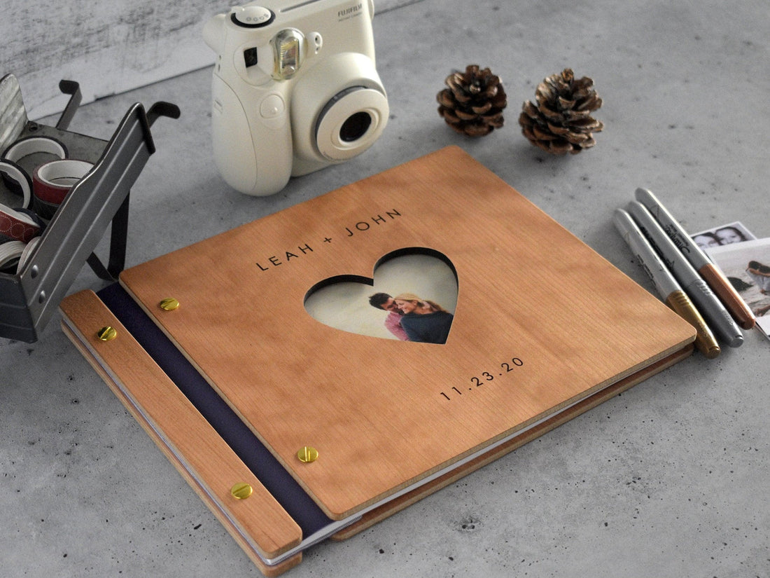 Book Scrapbook Memories Keepsake, Anniversary Gifts Couples, Personalized Gift