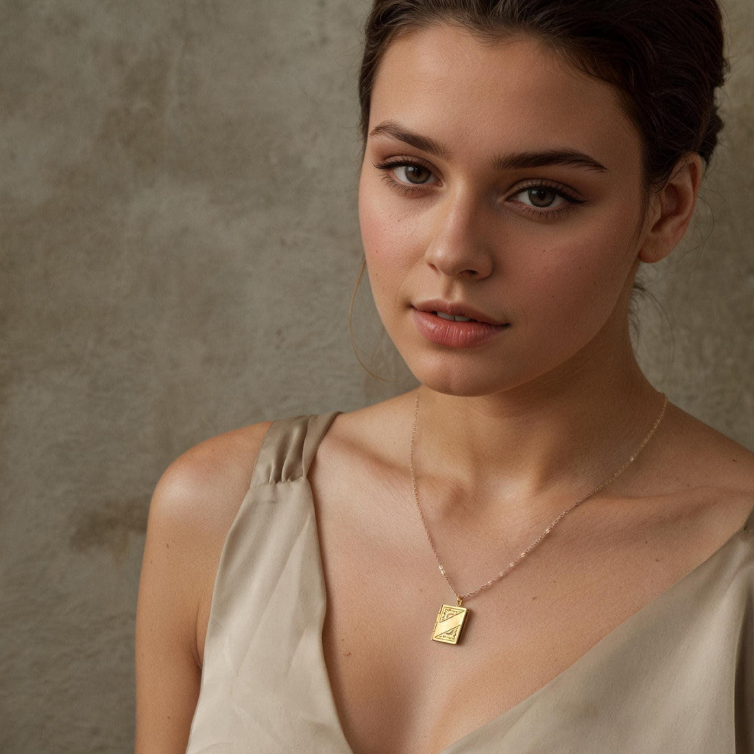 Personalized Book Locket Photo Necklace: Literary Gift with Hidden Message LKGP-12