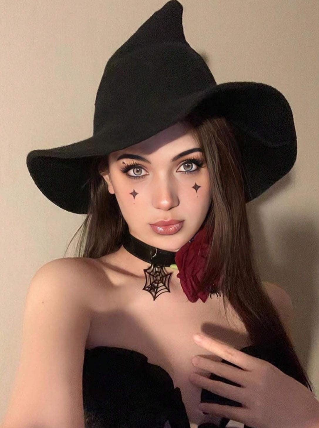 Medieval Witch Hat, Halloween Witchy Accessories for Ren Faire, Renaissance Fantasy Hat, Ren Fair Vintage Hat, Witchy Gothic Vampire Hat