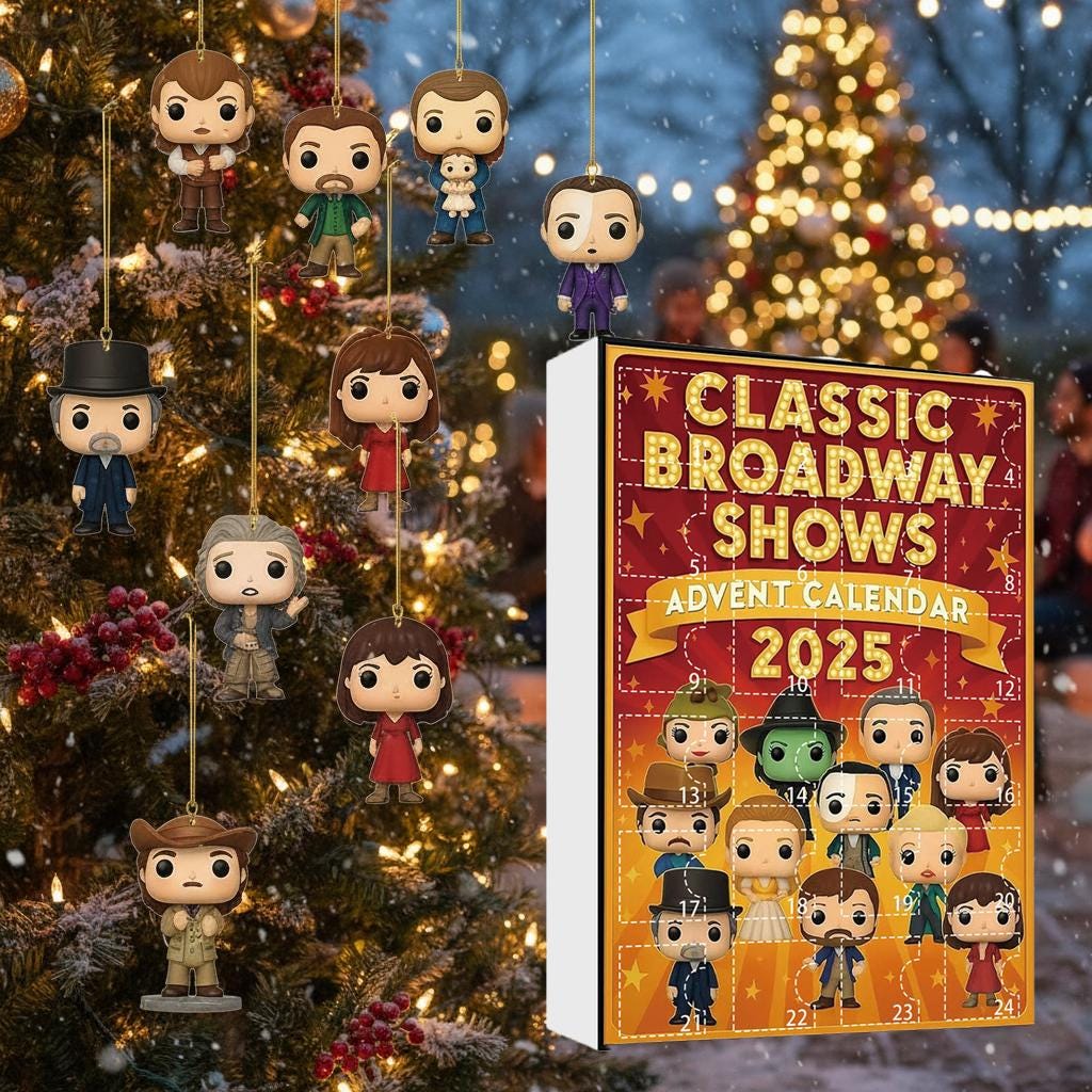 Musical Theater Ornament Set | 24PCS Acrylic Advent Calendar 2025 | Drama Lover Christmas Gift