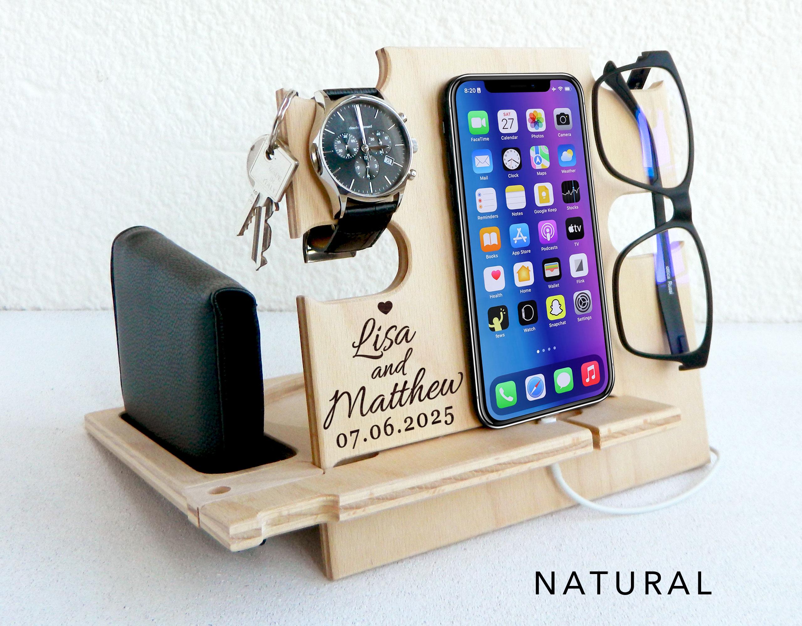Gift for Men Docking Station, It keeps all personal items organized, Gift for Him, Christmas Gift, Personalized Gift, Gift for Husband
