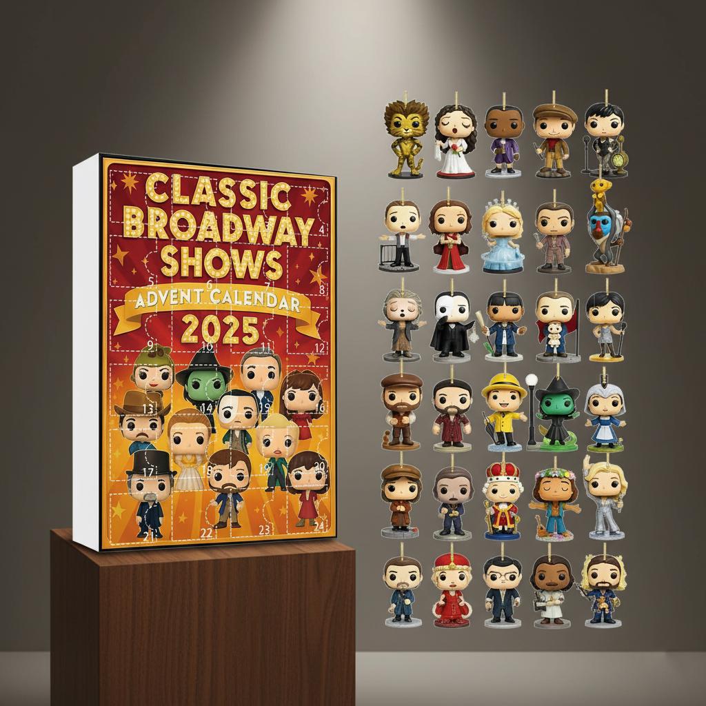 Musical Theater Ornament Set | 24PCS Acrylic Advent Calendar 2025 | Drama Lover Christmas Gift