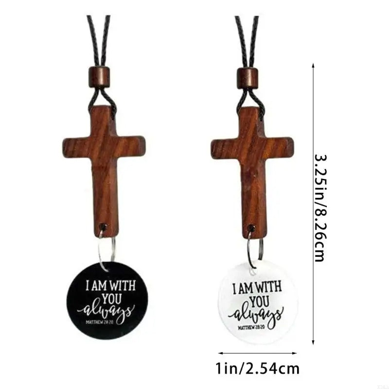 Car Hanging Ornament Blessing Pendant Crosses Ornament Religious Symbol For Mirror Mounting And Devotional