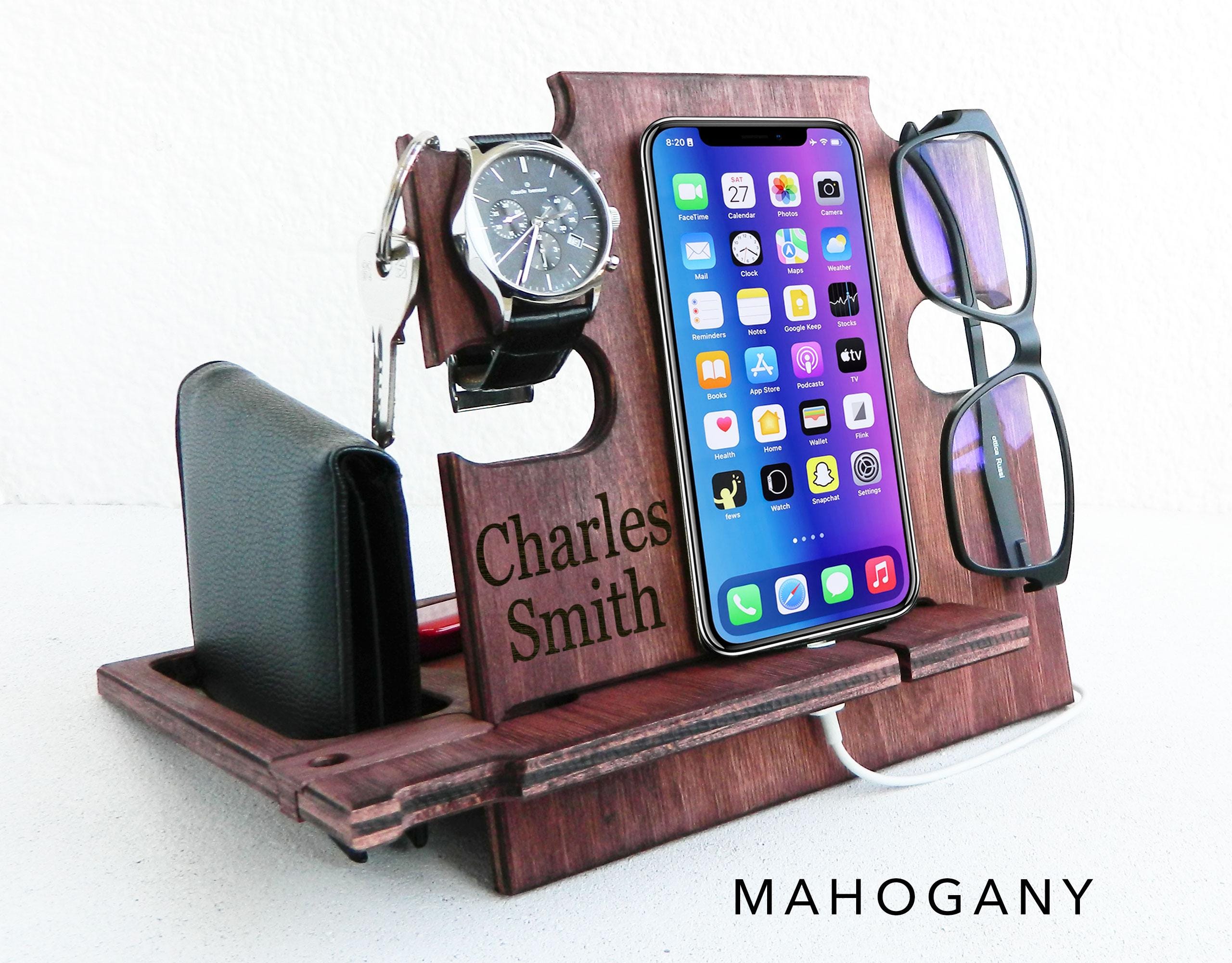 Gift for Men Docking Station, It keeps all personal items organized, Gift for Him, Christmas Gift, Personalized Gift, Gift for Husband