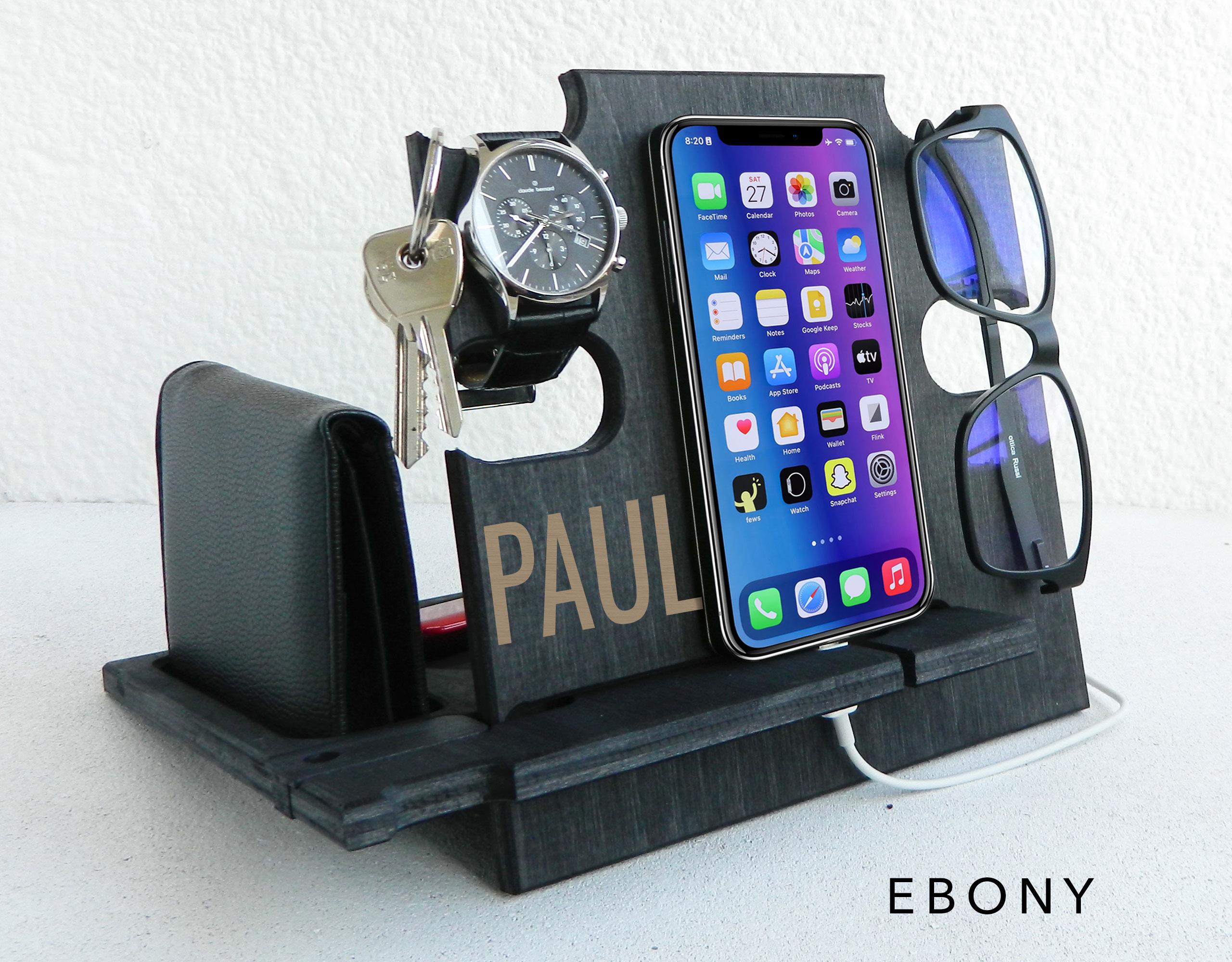 Gift for Men Docking Station, It keeps all personal items organized, Gift for Him, Christmas Gift, Personalized Gift, Gift for Husband