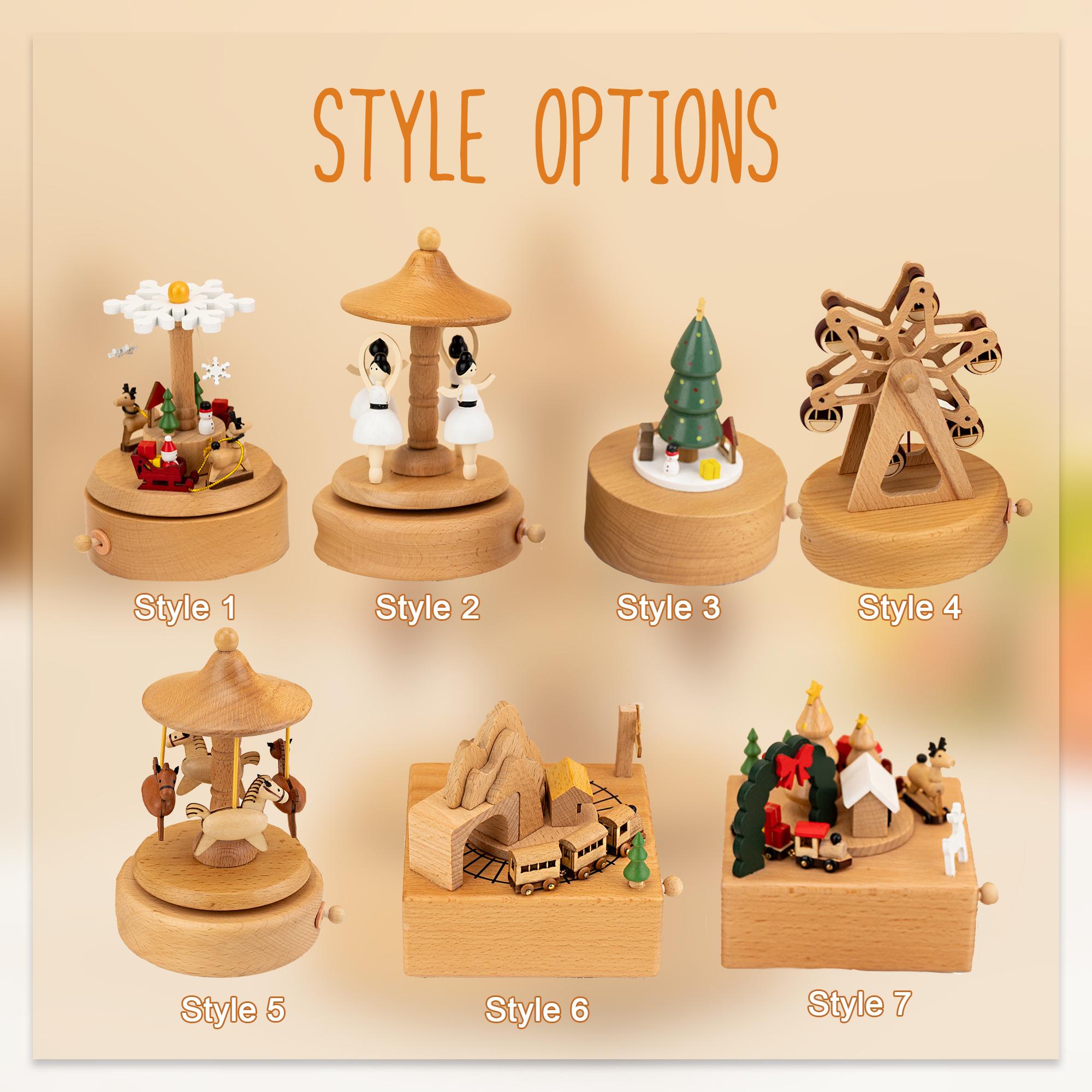 Personalised Wooden Musical Box,Keepsake Gift for Kids,Baby Shower Gift,Holiday Gift,Nursery Decor,Christmas Musical Box,Engraved Music Box