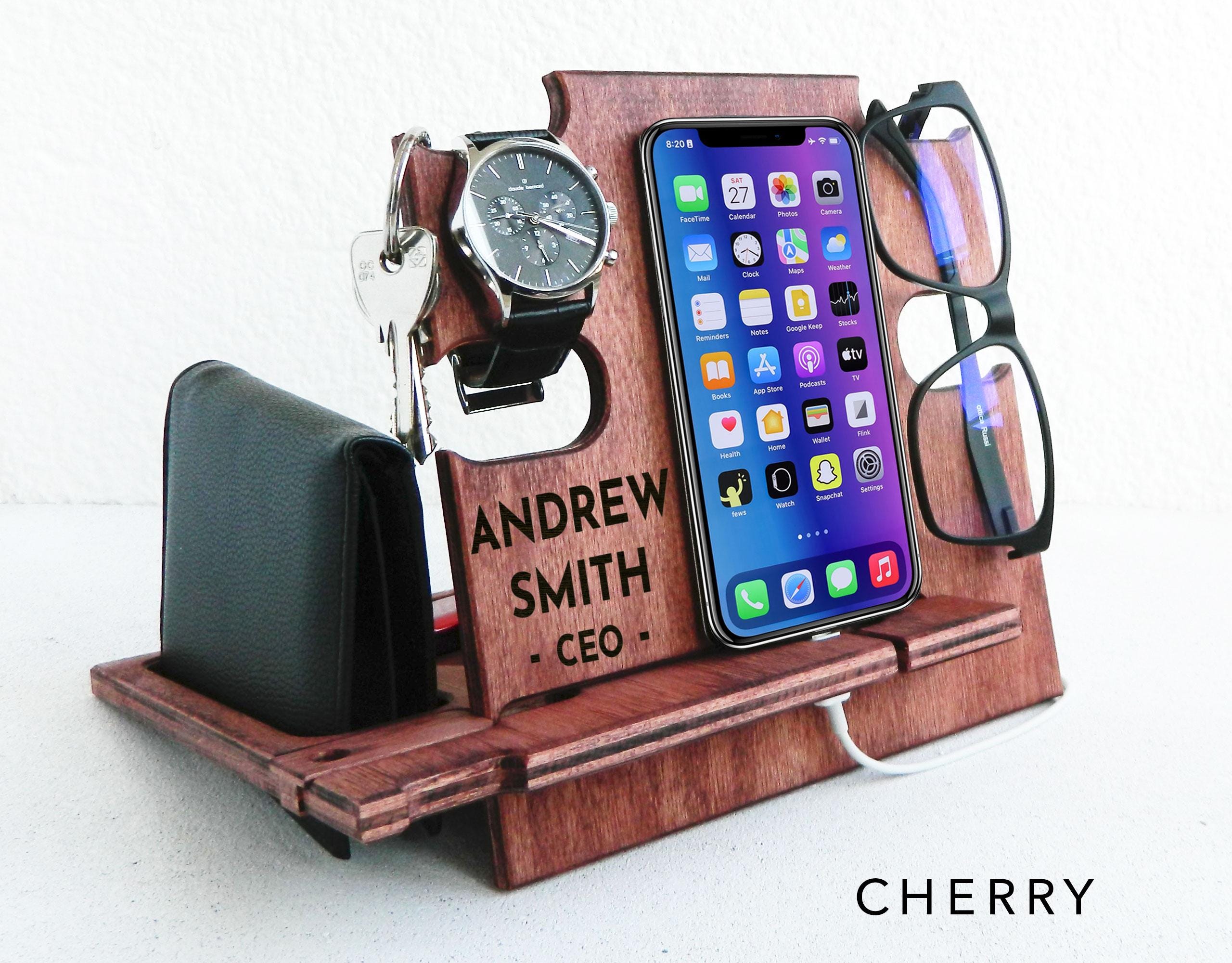 Gift for Men Docking Station, It keeps all personal items organized, Gift for Him, Christmas Gift, Personalized Gift, Gift for Husband