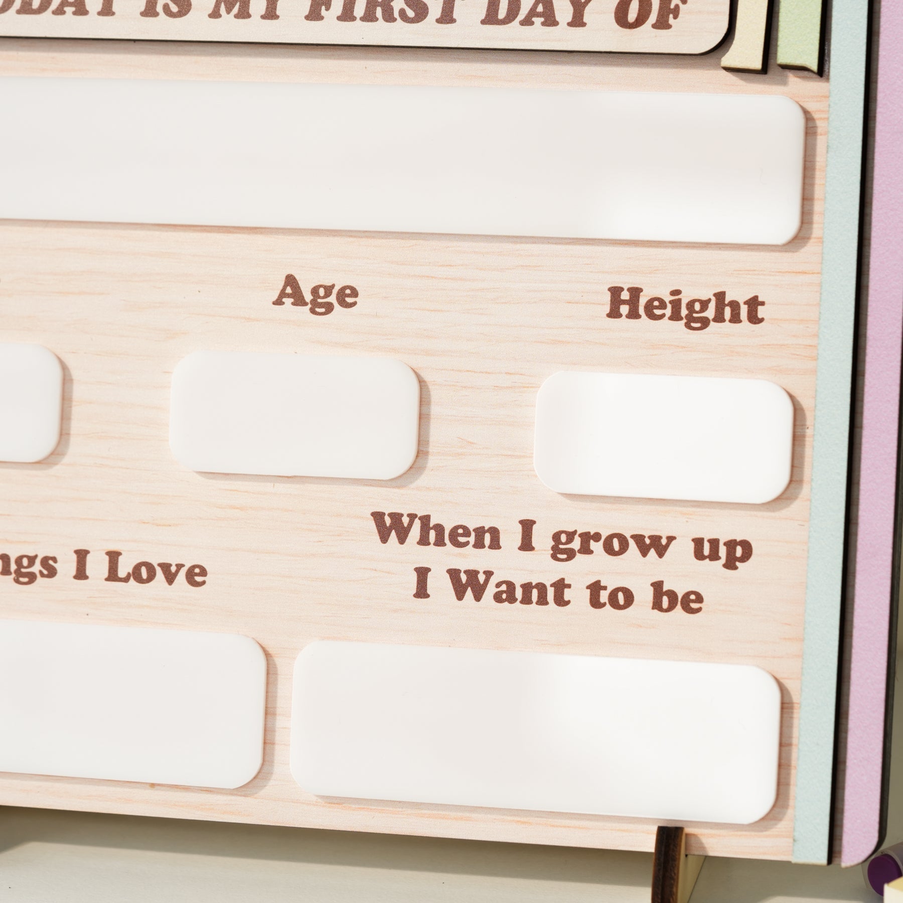 Back to School Sign Rainbow, Custom Kids School Board Sign