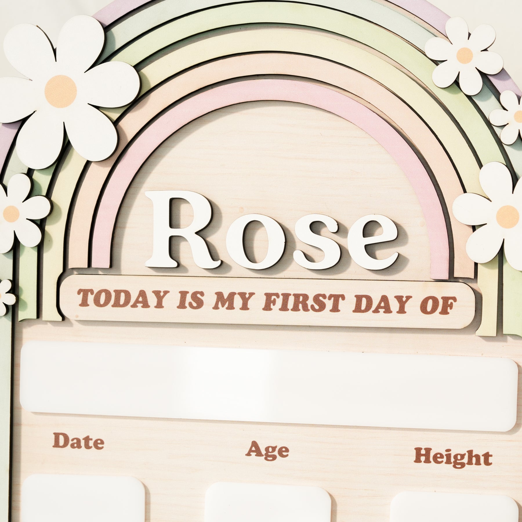 Back to School Sign Rainbow, Custom Kids School Board Sign