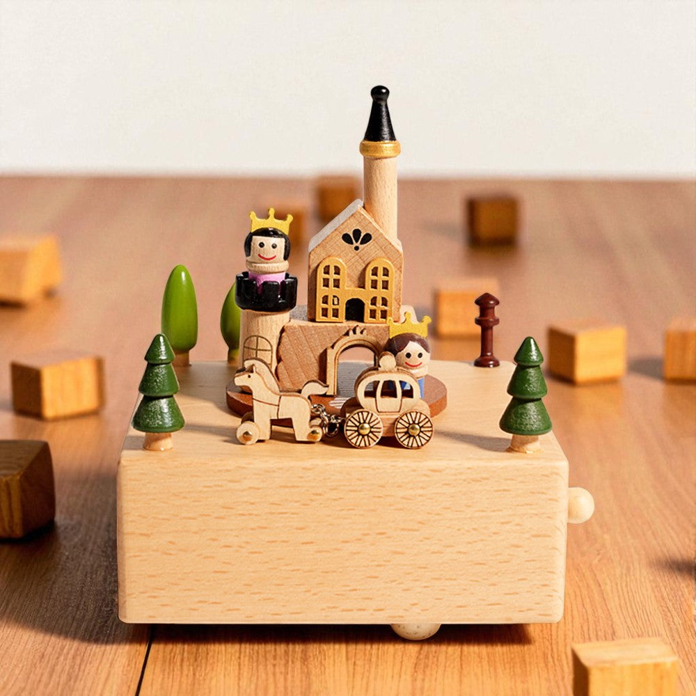 Personalised Wooden Musical Box, Engraved Name Music Box, Baby Shower Gift,Holiday Gift,Nursery Decor, Christmas Musical Box