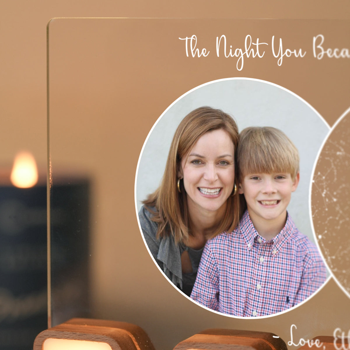 Custom Star Map MOM Light – The Moment You Became My Mom