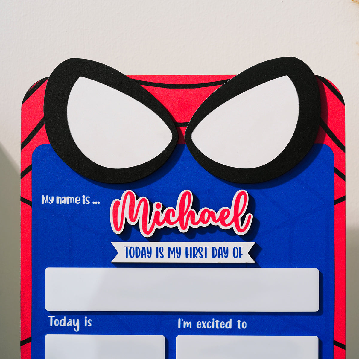 Back to School Sign Hero, Custom Kids Daisy School Board Sign