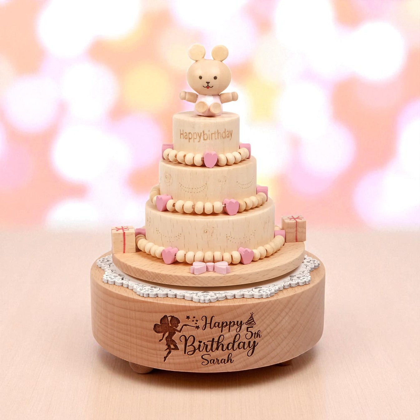 Personalized Wooden Train Music Box, Baby Shower Gift, 1st Birthday Gift, Keepsake Gift for Kids, Newborn Gifts, Engraved Name Music Box