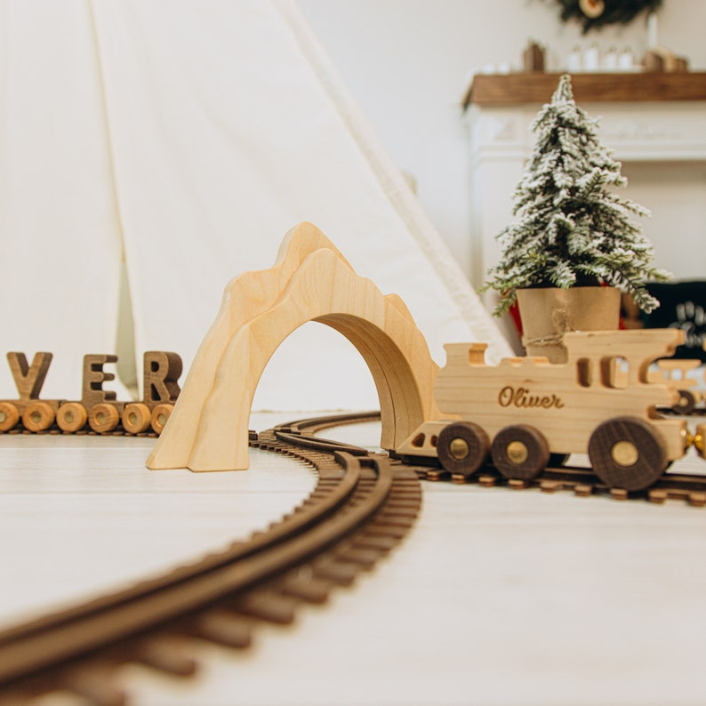 Custom Wooden Train With Name