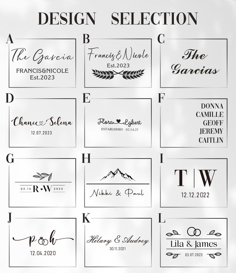 Personalized Family Names Coaster, Custom Marble Wooden Coaster, Wedding Favors Bulk Engraved Coasters, Engagement/Wedding/Housewarming Gift