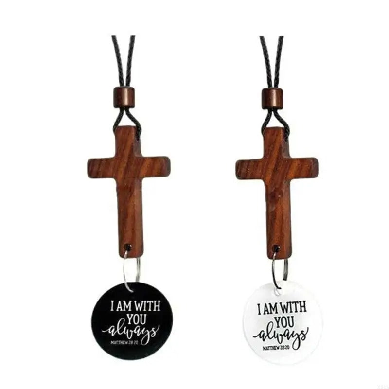Car Hanging Ornament Blessing Pendant Crosses Ornament Religious Symbol For Mirror Mounting And Devotional