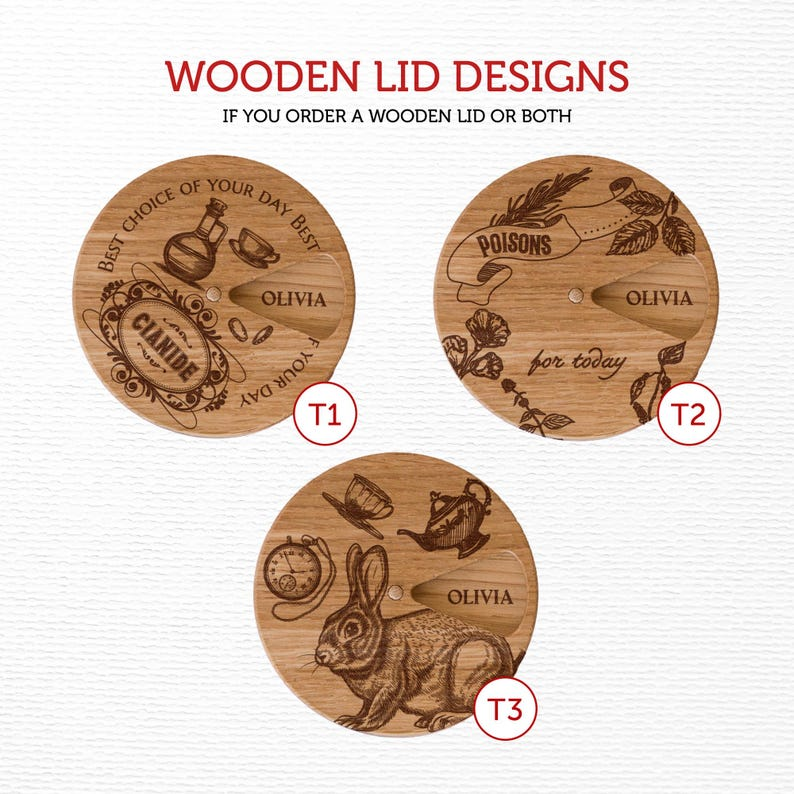 7-Day Wooden Pill Box, Weekly Pill Case, Cute Pill Organizer for Purse, Daily Vitamin Organizer & Birth Control Case, Pocket Pill Container