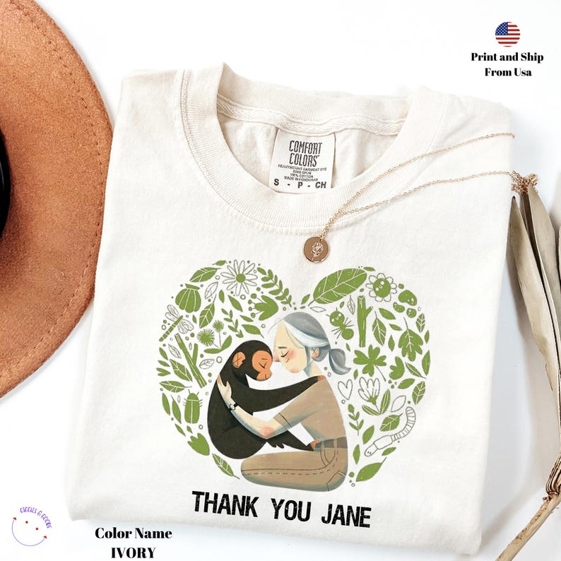 Comfort Colors Jane Goodall Shirt, Thank You Jane Shirt, Jane Goodall Quote Shirt, Remember Jane Goddall, Rip Jane Goodall Shirt