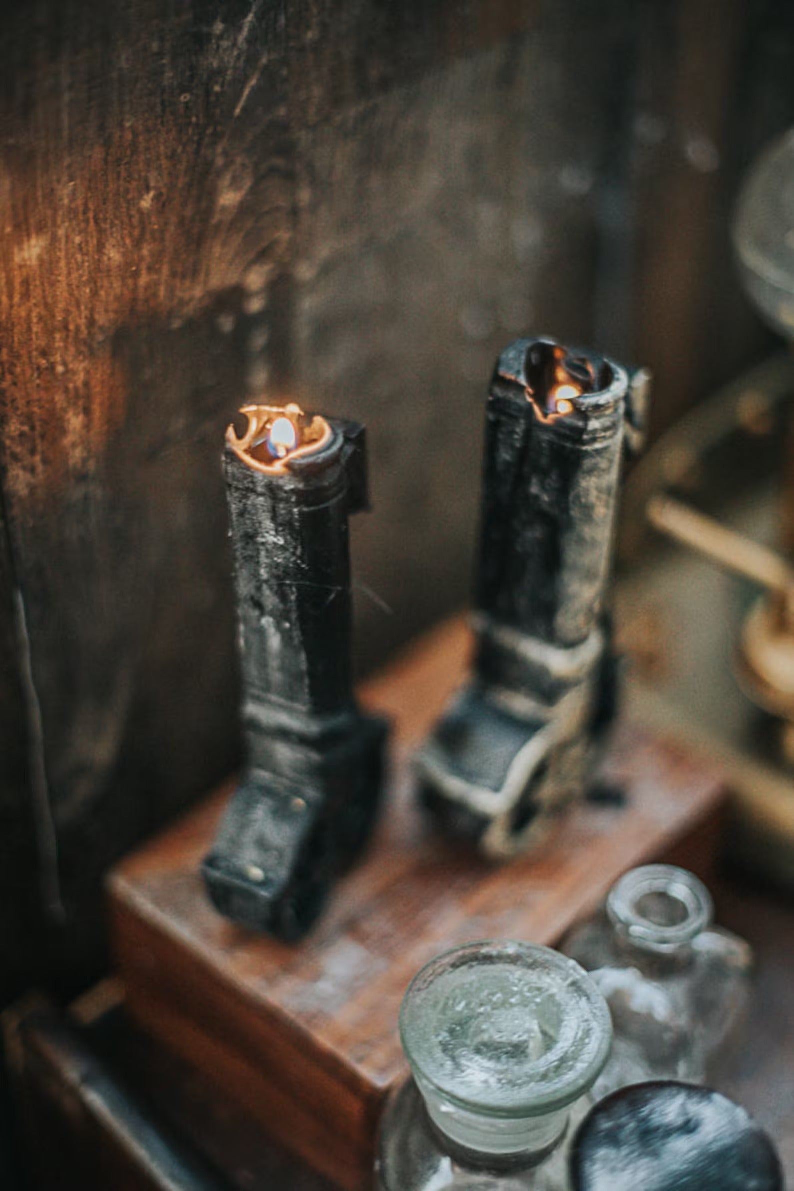 Candle big Key Victorian witch