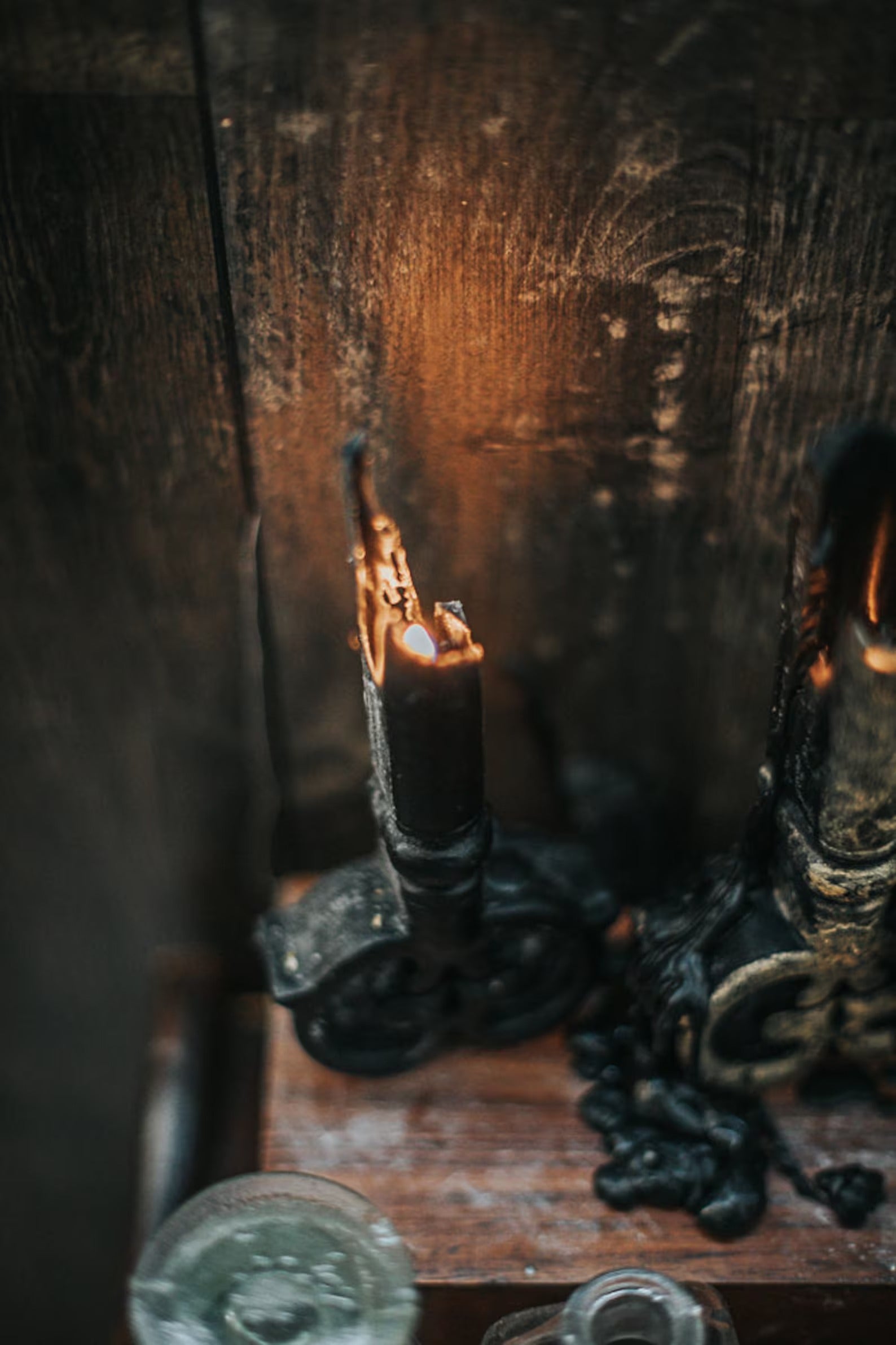 Candle big Key Victorian witch