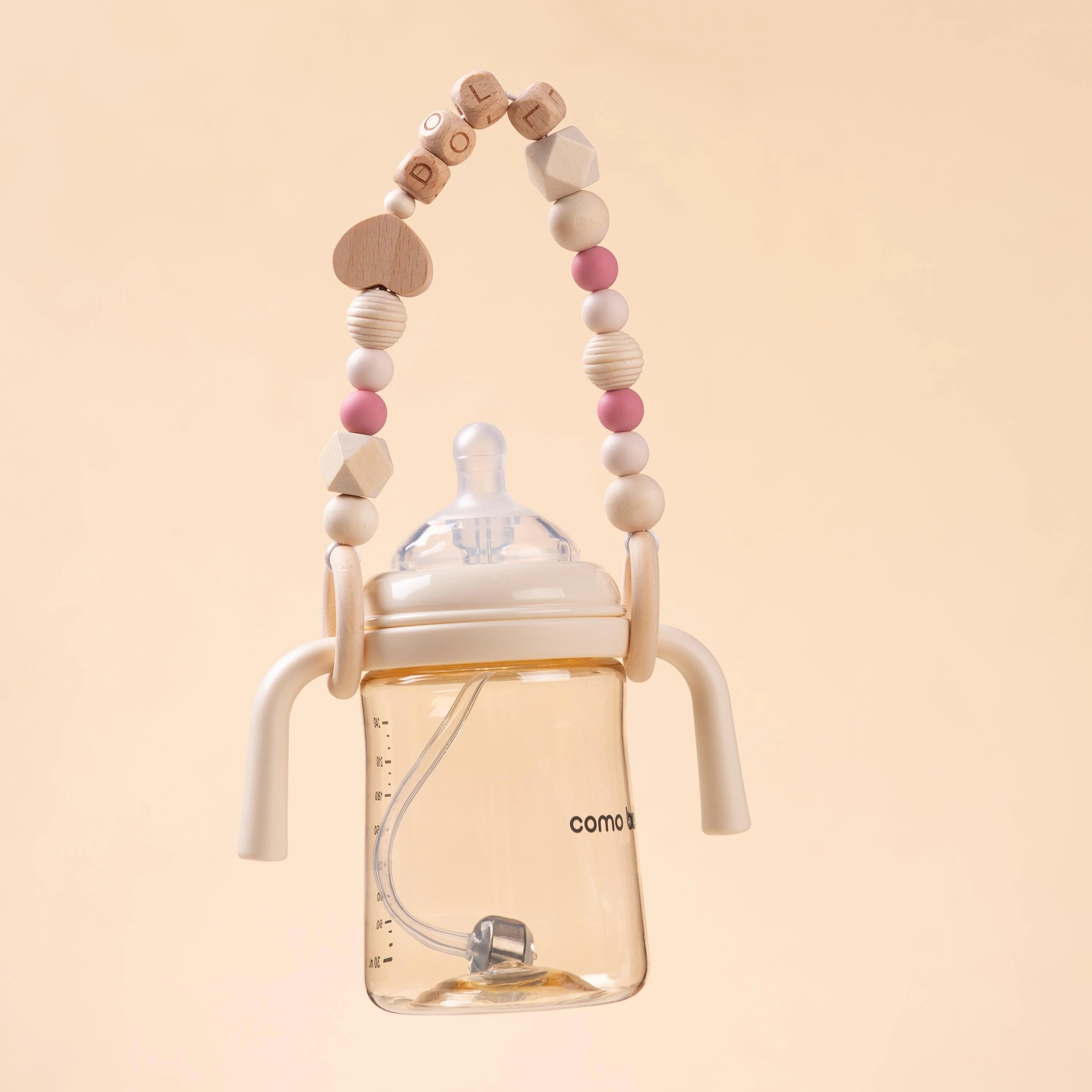 Custom Baby Bottle Leash, Baby Bottle Strap, Baby Tumbler Holder, Bottle Accessories, Personalized Baby Gift, Newborn Gift, Baby Shower Gift