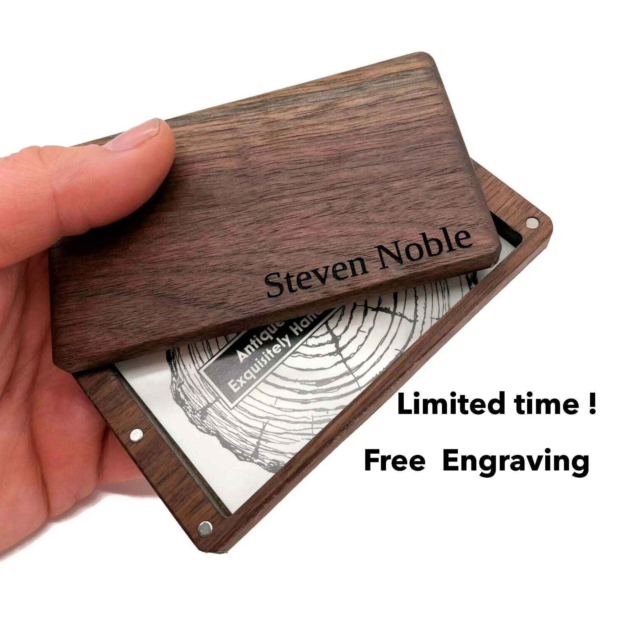 Business Card holder Unique Customizable Wooden Card Case for Corporate Gifts, Personalized Business Card Case Holder