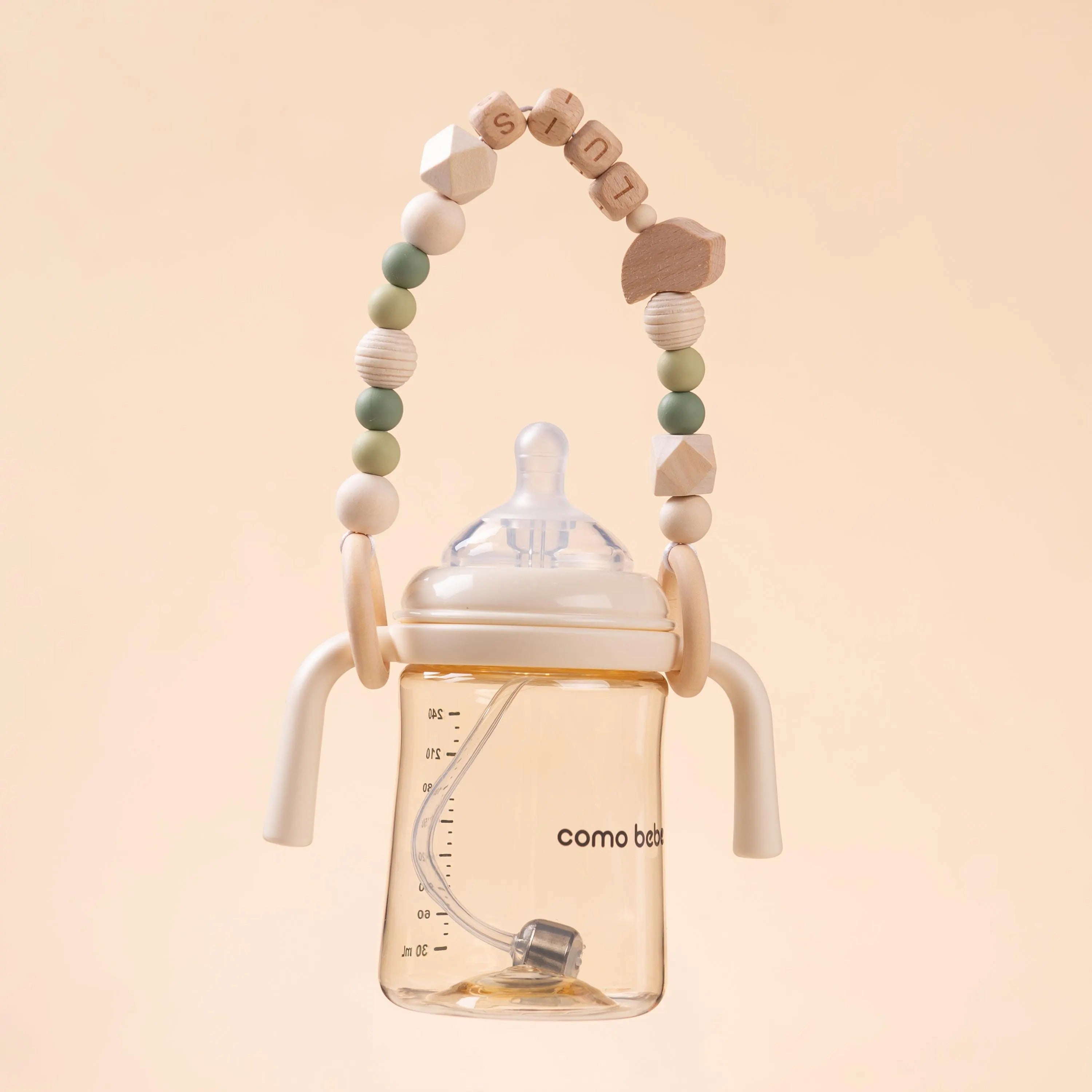 Custom Baby Bottle Leash, Baby Bottle Strap, Baby Tumbler Holder, Bottle Accessories, Personalized Baby Gift, Newborn Gift, Baby Shower Gift