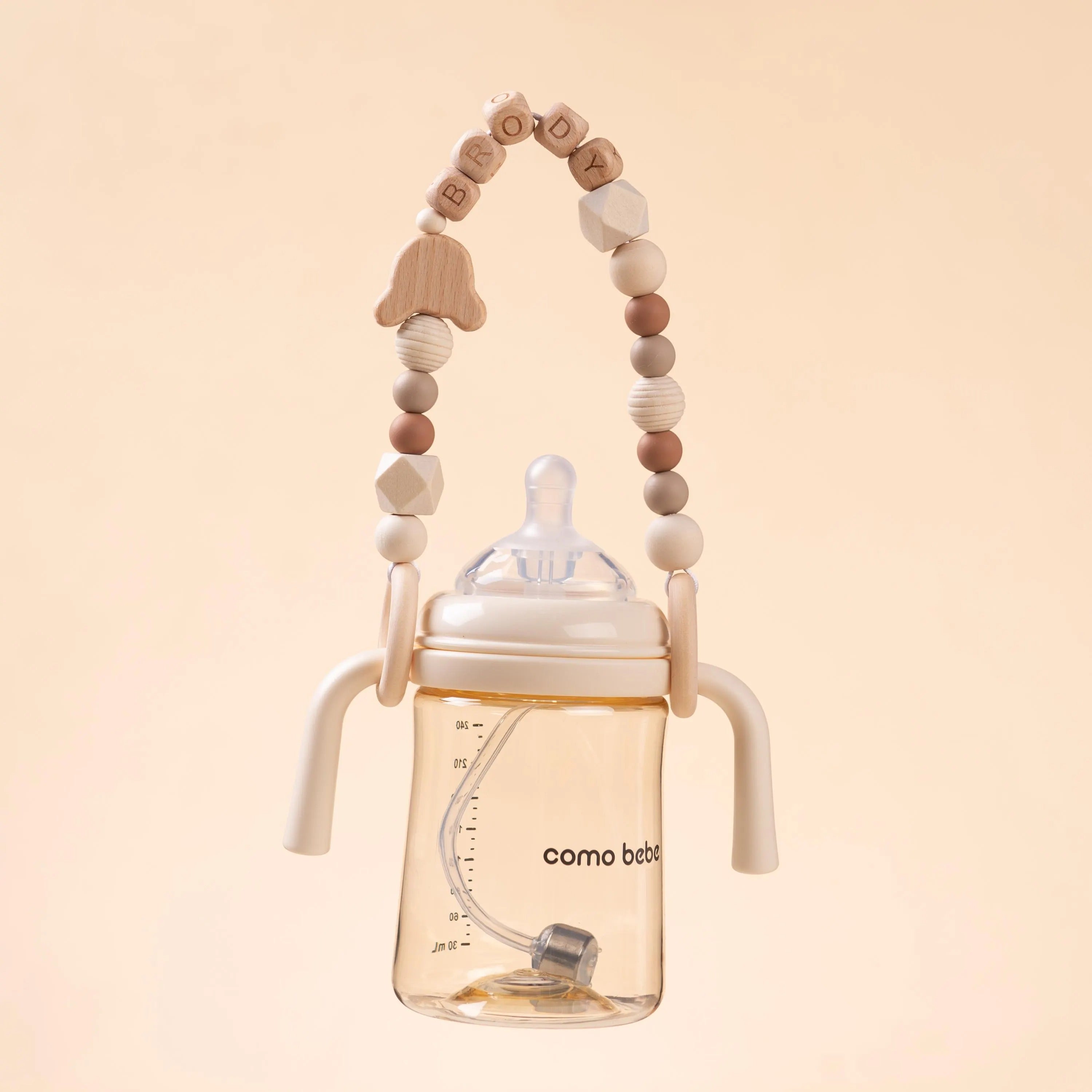 Custom Baby Bottle Leash, Baby Bottle Strap, Baby Tumbler Holder, Bottle Accessories, Personalized Baby Gift, Newborn Gift, Baby Shower Gift