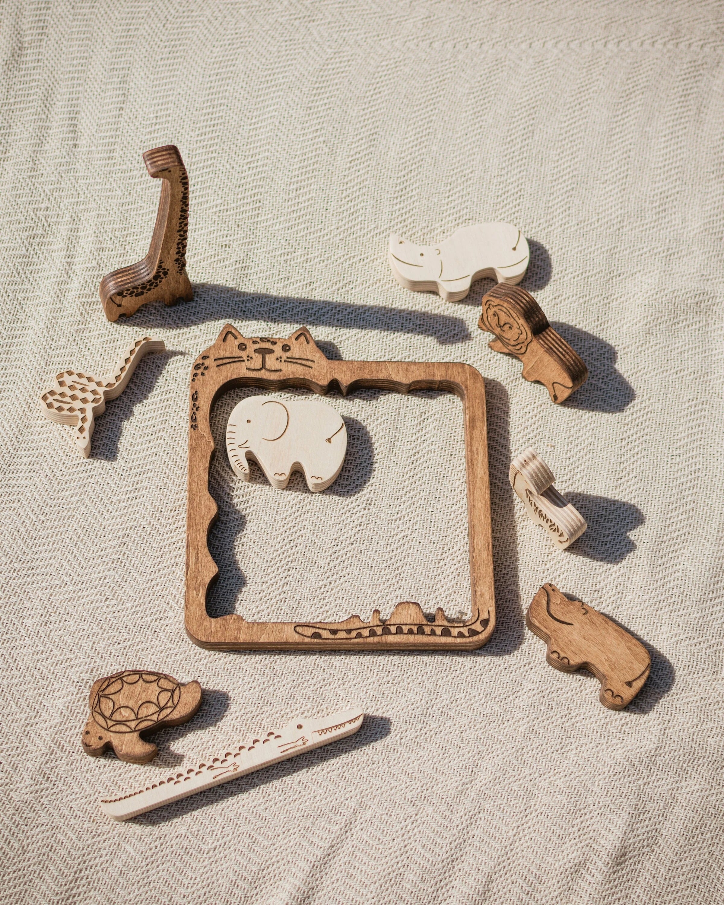 Wooden Brain Teaser Puzzle For Baby Toddler Wood Kids Toys Developmental Toy 1 2 3 Year Old Gift For Nephew and Niece | Ready To Ship USA