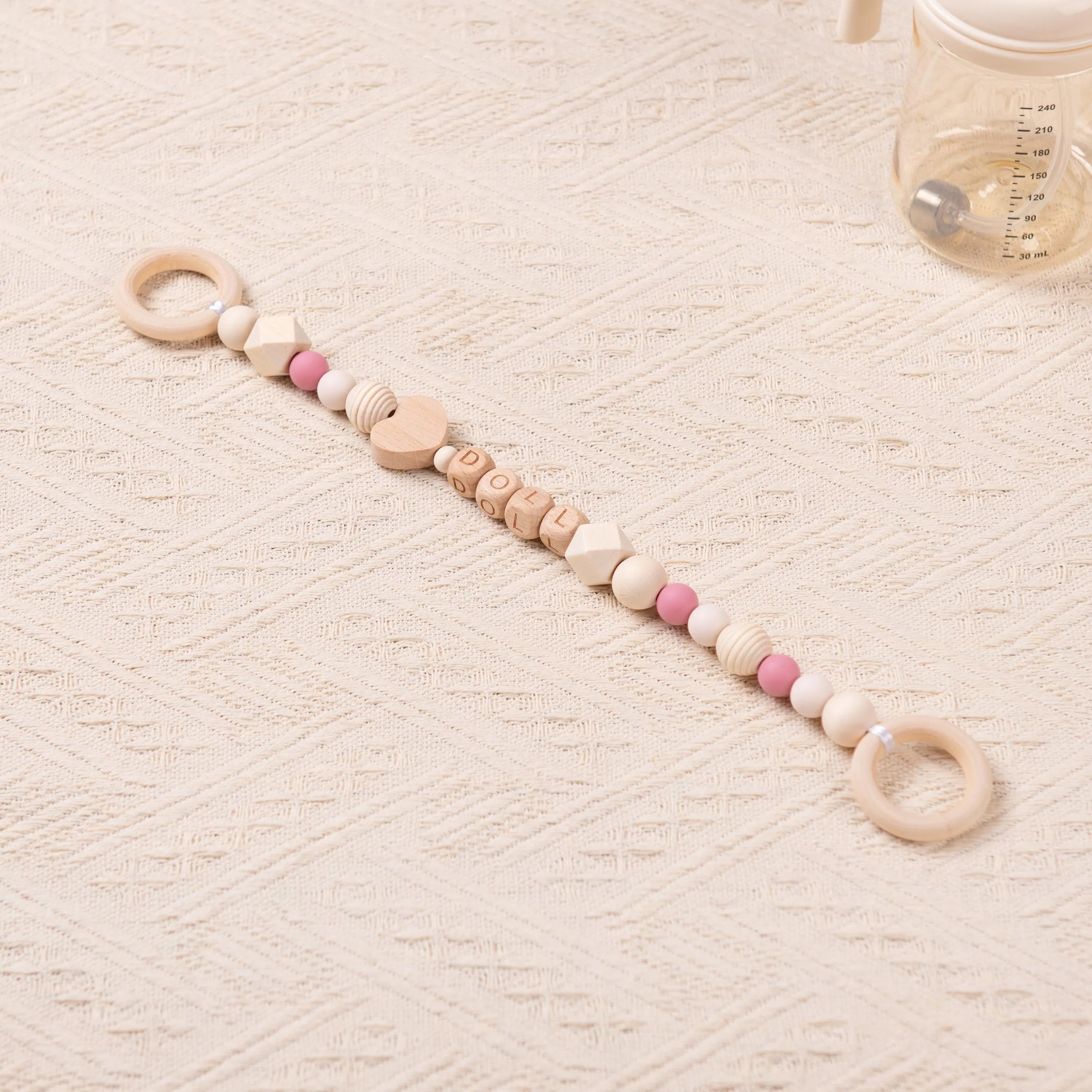 Custom Baby Bottle Leash, Baby Bottle Strap, Baby Tumbler Holder, Bottle Accessories, Personalized Baby Gift, Newborn Gift, Baby Shower Gift