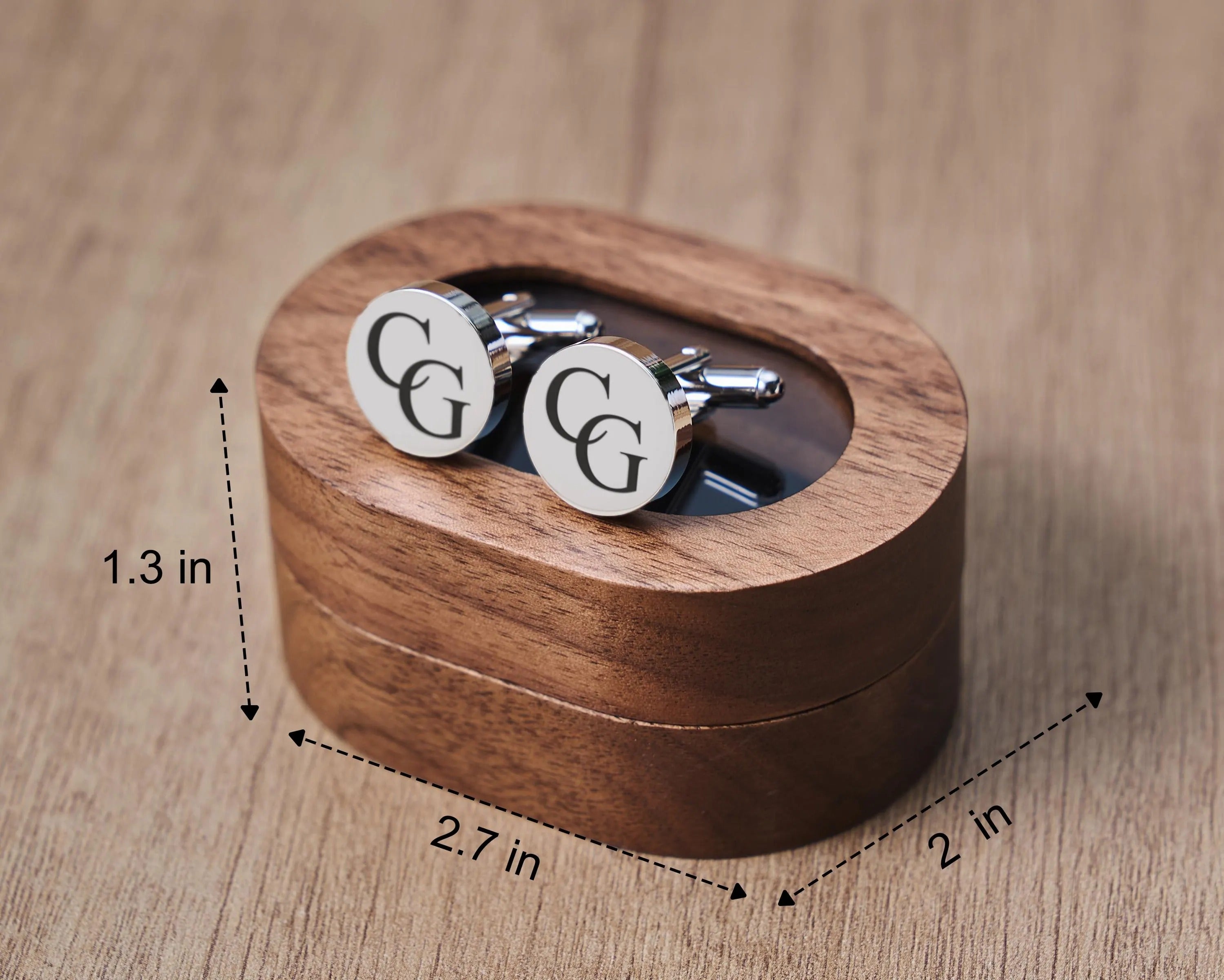 Groomsmen Gifts, Custom Groomsmen Cufflinks Set, Personalized Wedding Accessories for Men, Groomsman Proposal Gift, Engraved Gift for Him