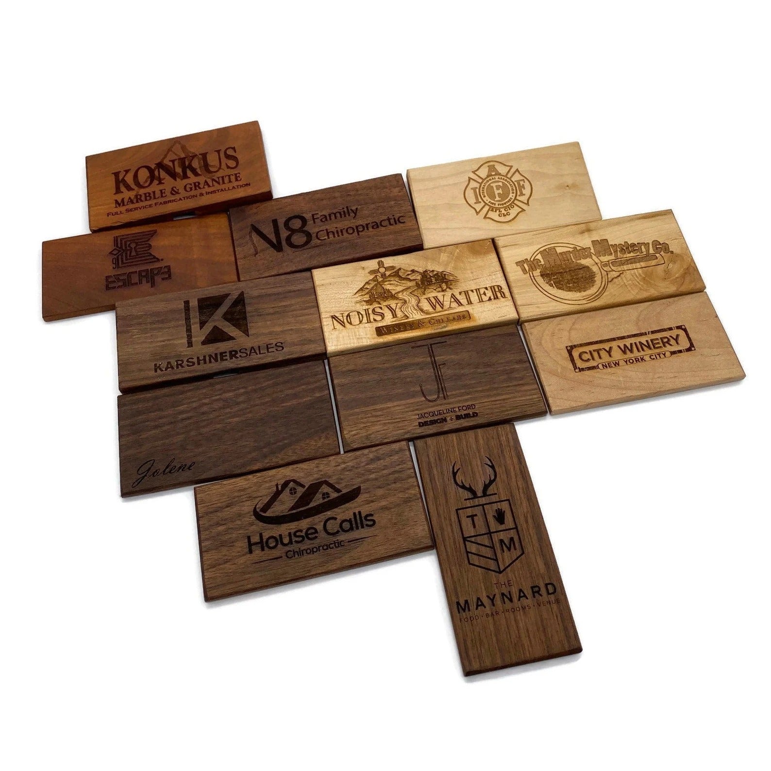 Business Card holder Unique Customizable Wooden Card Case for Corporate Gifts, Personalized Business Card Case Holder