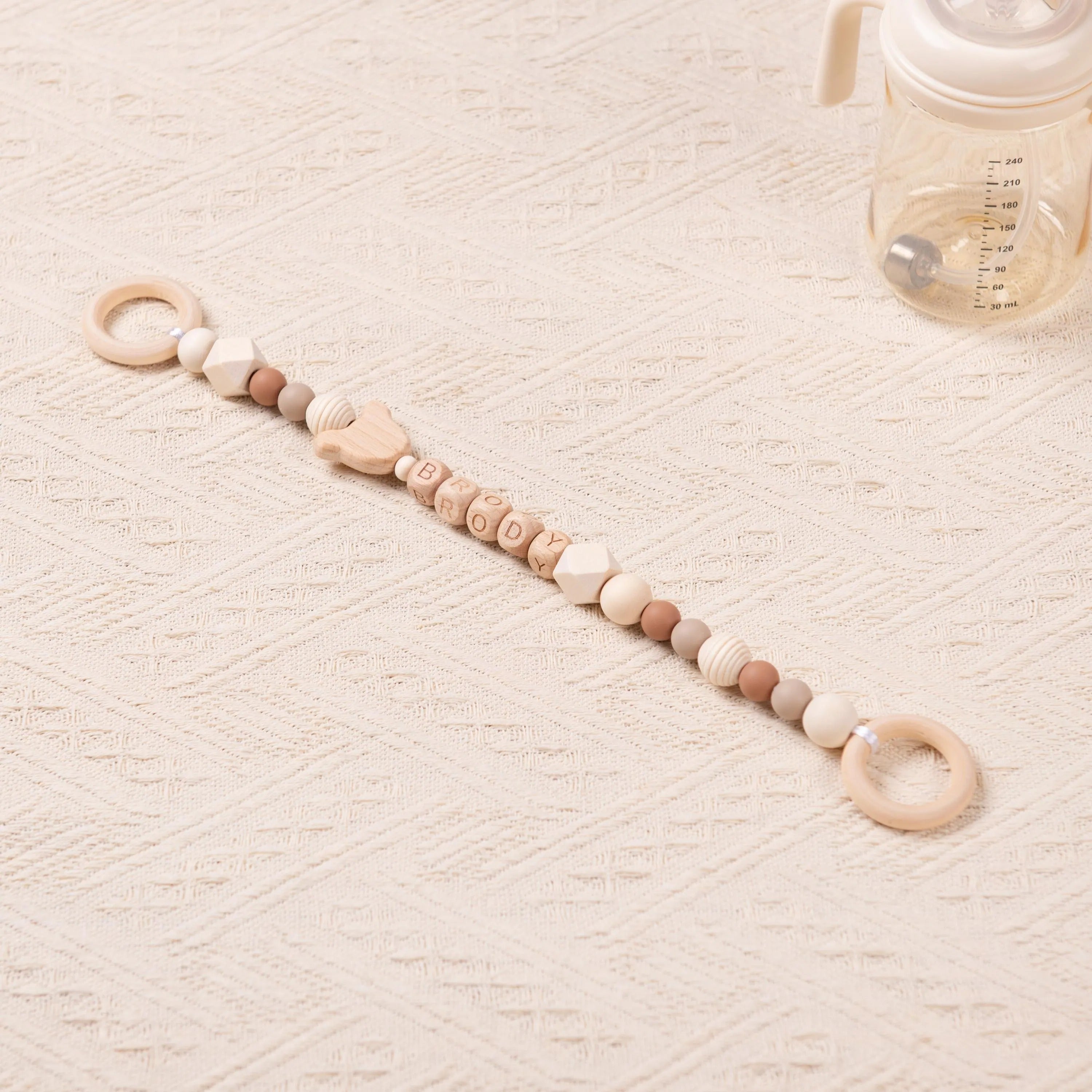 Custom Baby Bottle Leash, Baby Bottle Strap, Baby Tumbler Holder, Bottle Accessories, Personalized Baby Gift, Newborn Gift, Baby Shower Gift