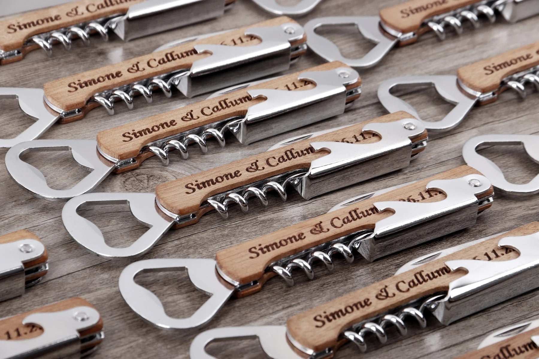 Wedding Favors, Personalized Corkscrew Opener, Thank You Favors, Bottle Opener Wedding Favors For Guests, Party Favors Bottle Openers