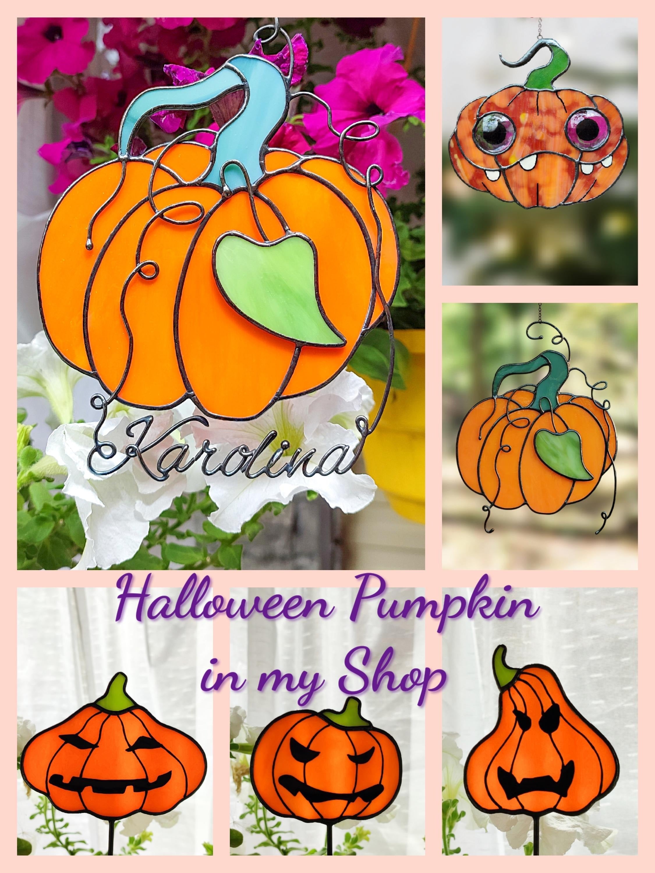 Whimsical Peeing Ghost Plant Stake. Handmade Stained Glass Halloween Decor for Indoor Plants, Gardens or Spooky Fall Gifts.