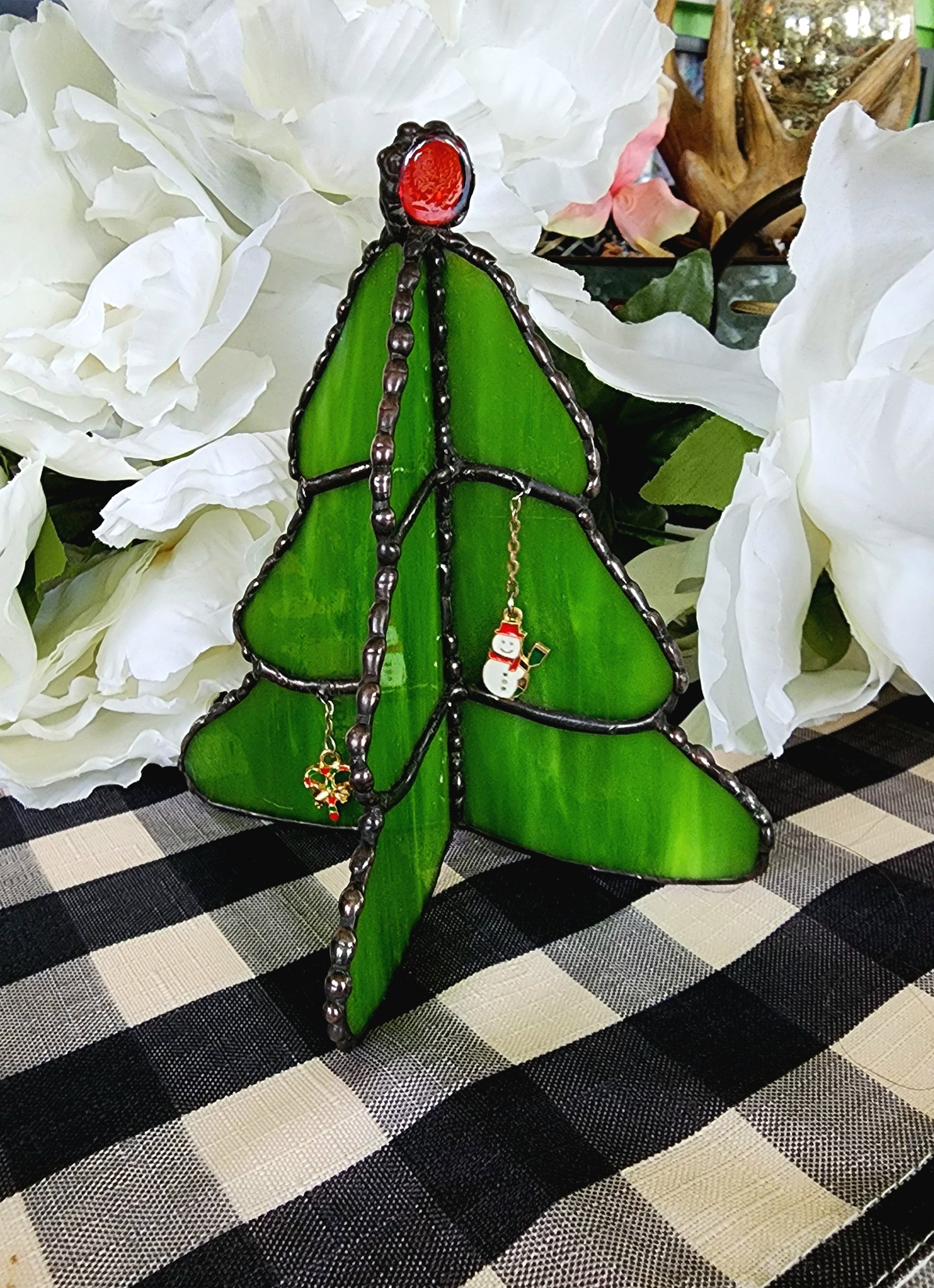 3D stained glass Christmas tree