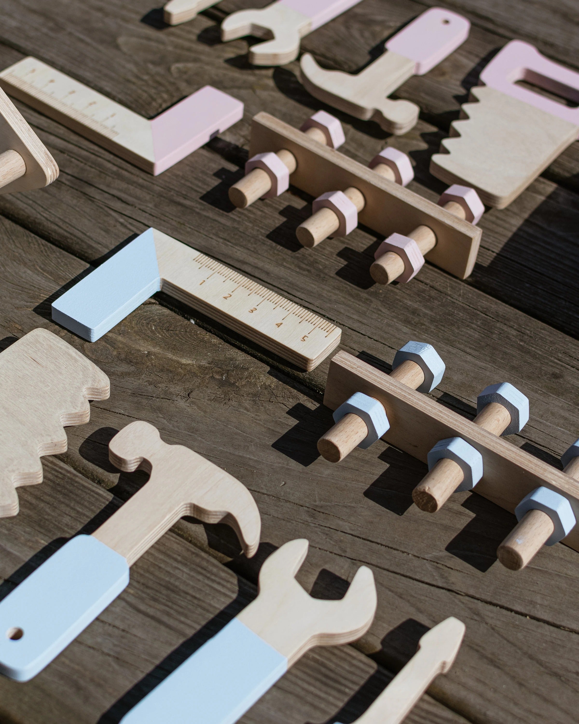 Wooden Kids Tools Box With Geoboard Personalized Baby Gift Toys For Boy Nephew Toddler Learning Toys