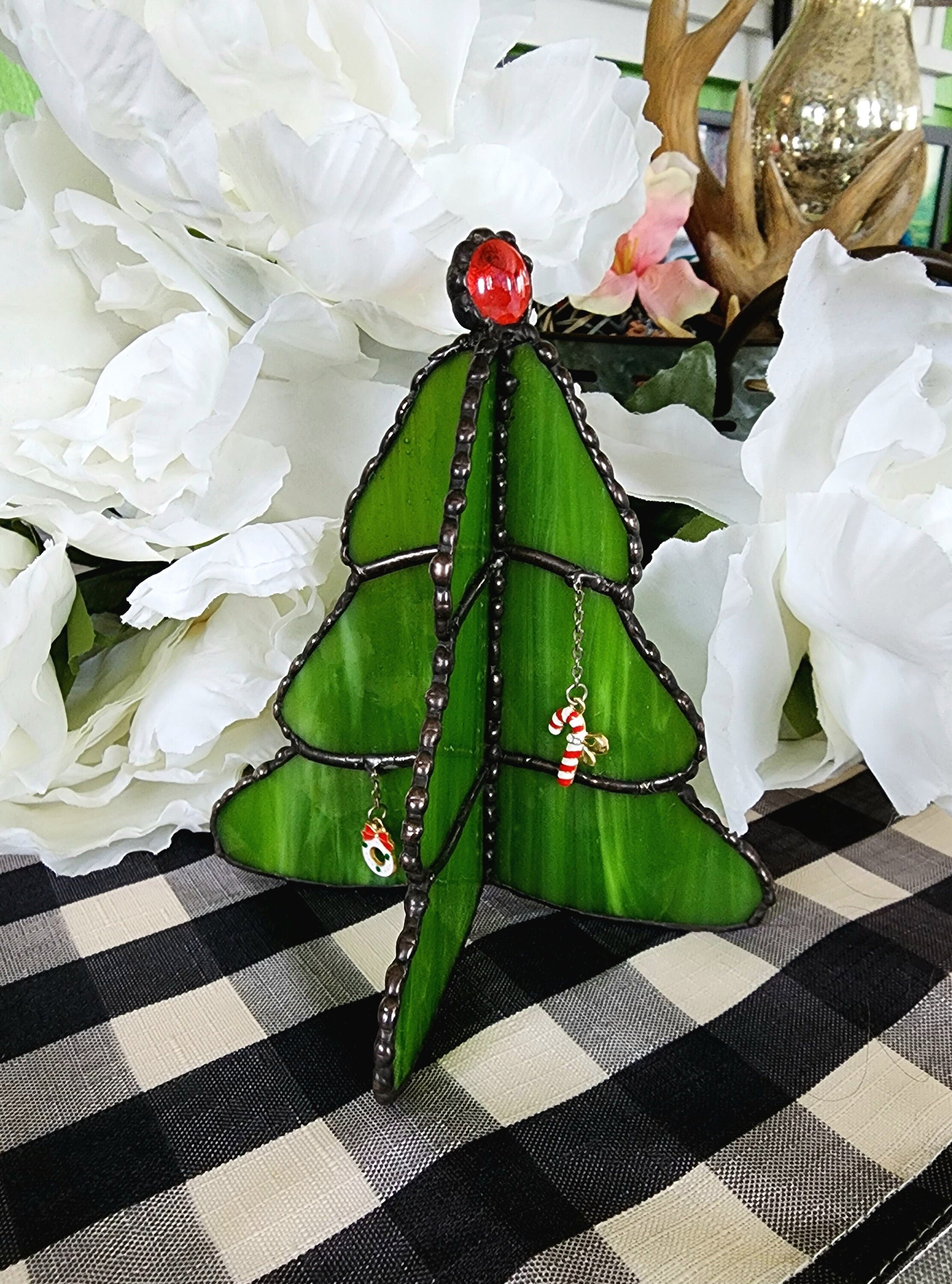 3D stained glass Christmas tree