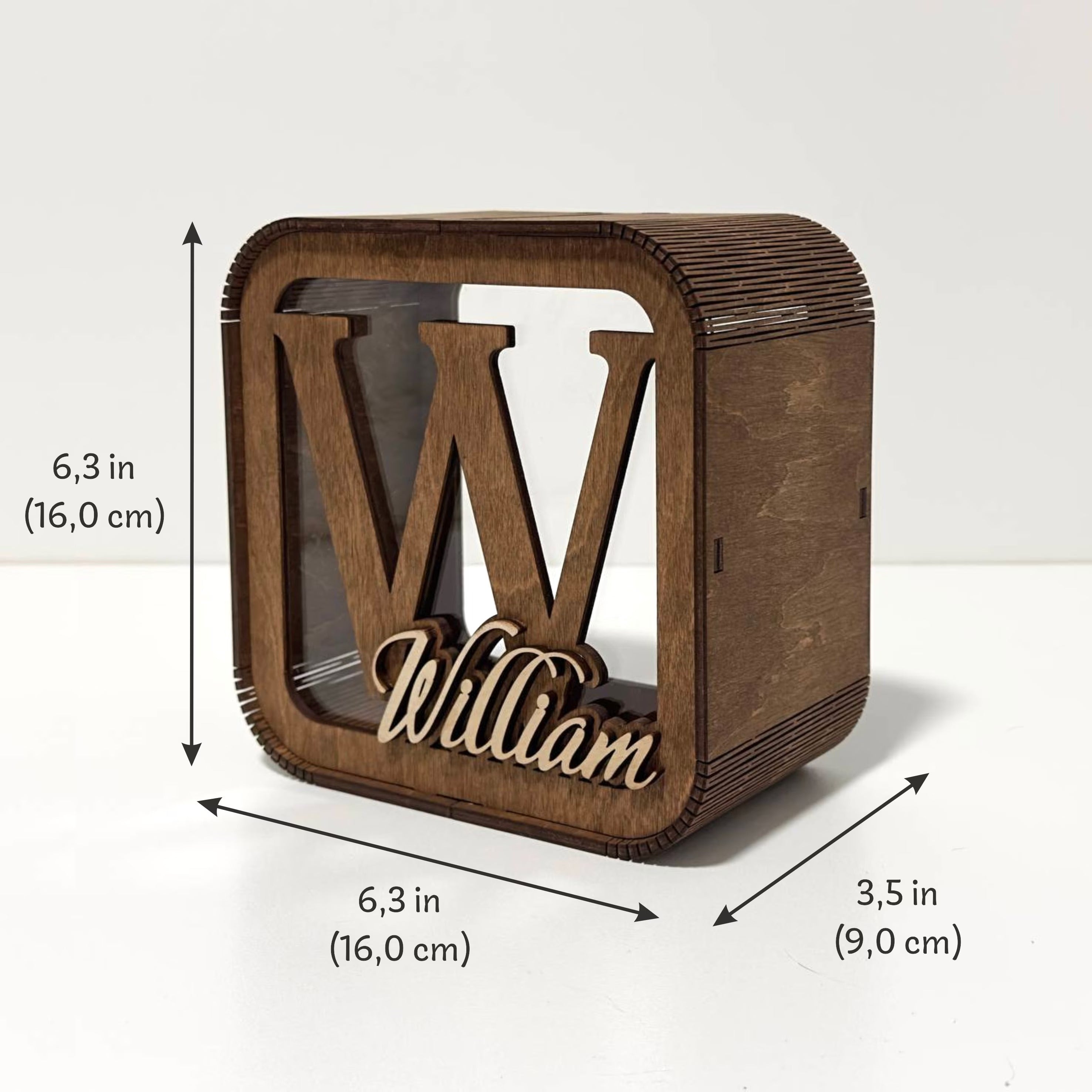 Piggy Bank for Kids, Cash Box for Child, Baby Birthday Gift, Wood Money Banks, Custom Money Box for Toddler, Gift for Kids, Name Piggy Bank