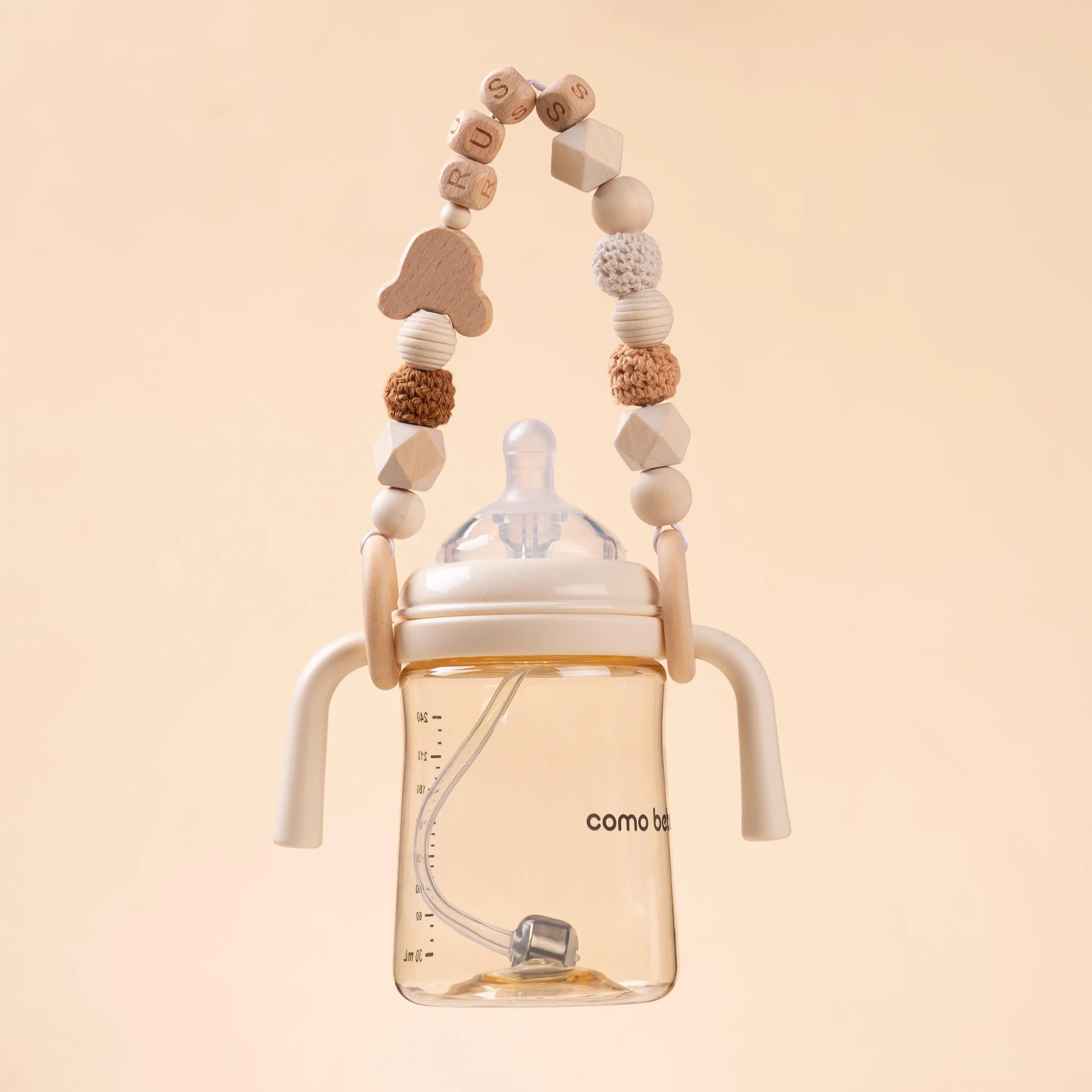 Personalized Baby Bottle Leash, Baby Bottle Strap, Custom Baby Sippy Cup Holder, Bottle Accessories, Newborn Gifts, Baby Shower Gifts