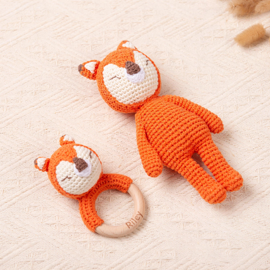 Personalized Gifts for New Baby, Custom Crochet Rattle and Doll Toys for Babies, Baby Shower Gifts, Newborn Gifts, Christmas Gifts for Baby