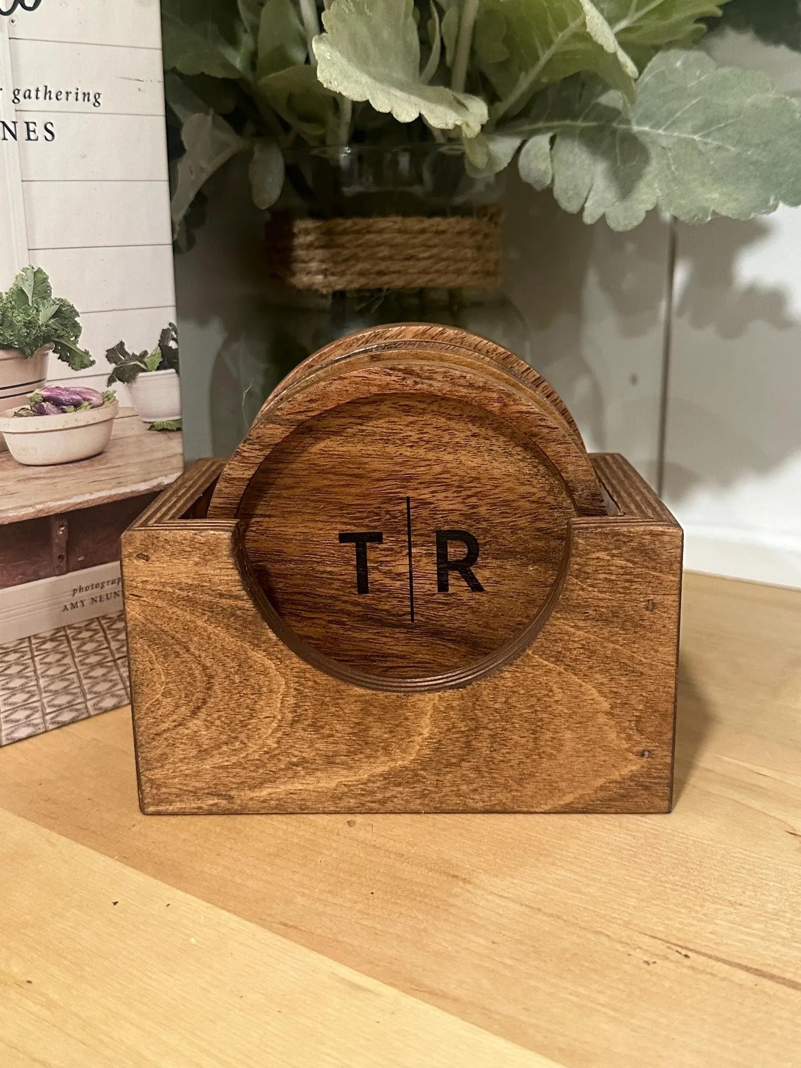 Custom Coasters Set Made for Wedding Gift Housewarming Bridal Shower Couple Anniversary Gift