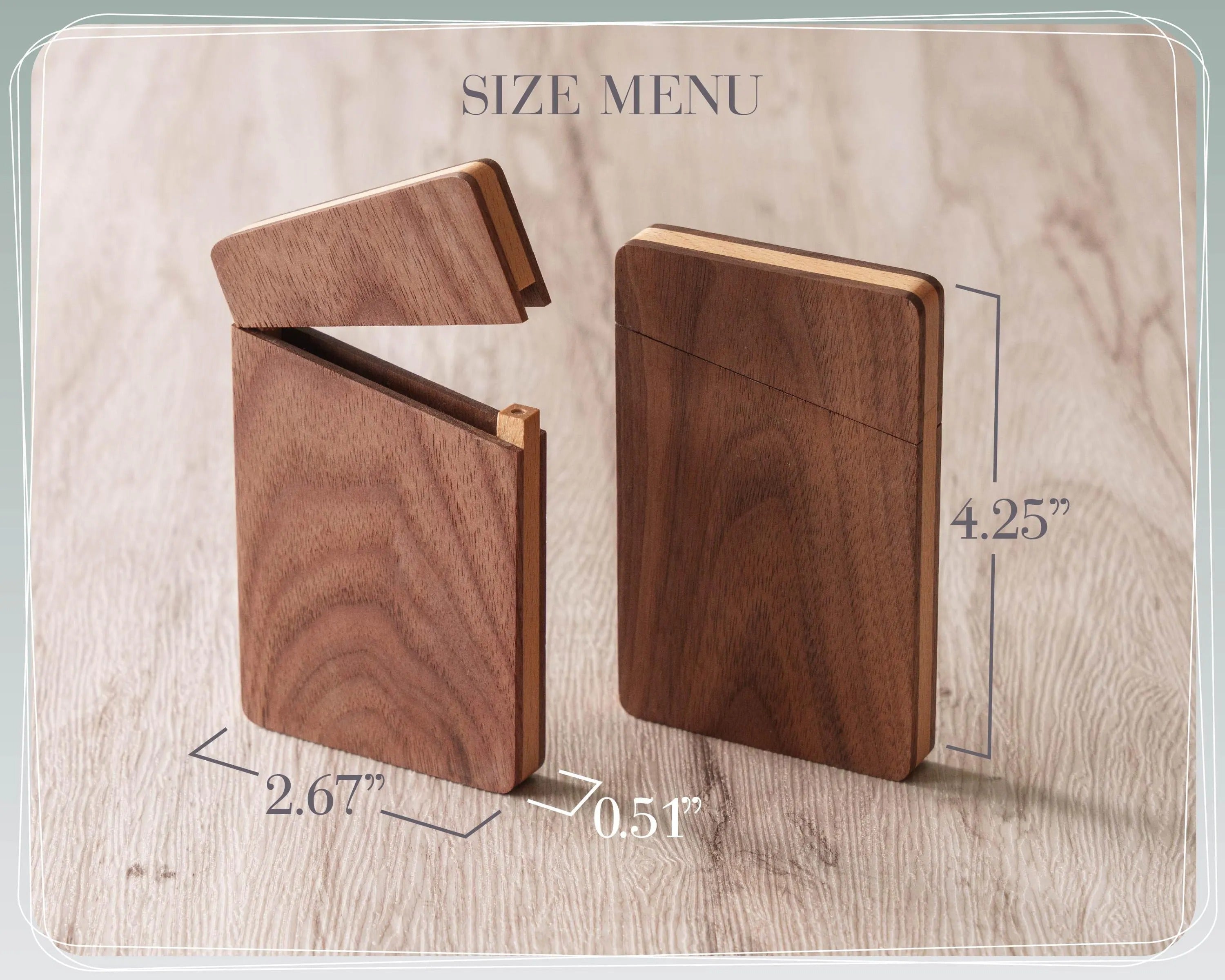 Personalized Business Card Holder, Custom Engraved Magnet Card Case, Corporate Gift, Personalized Gift for Her, Christmas Gift for Mom