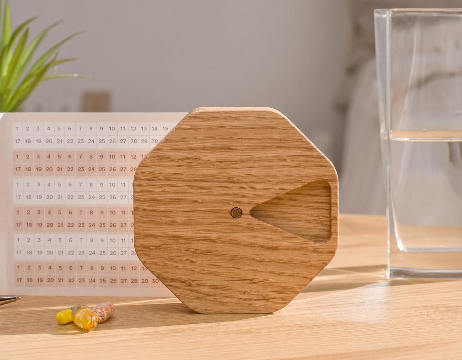 Wooden Daily Pill Box 7-Day, Pill Organizer, Weekly Pill Case,  Engraved Pill Container Storage