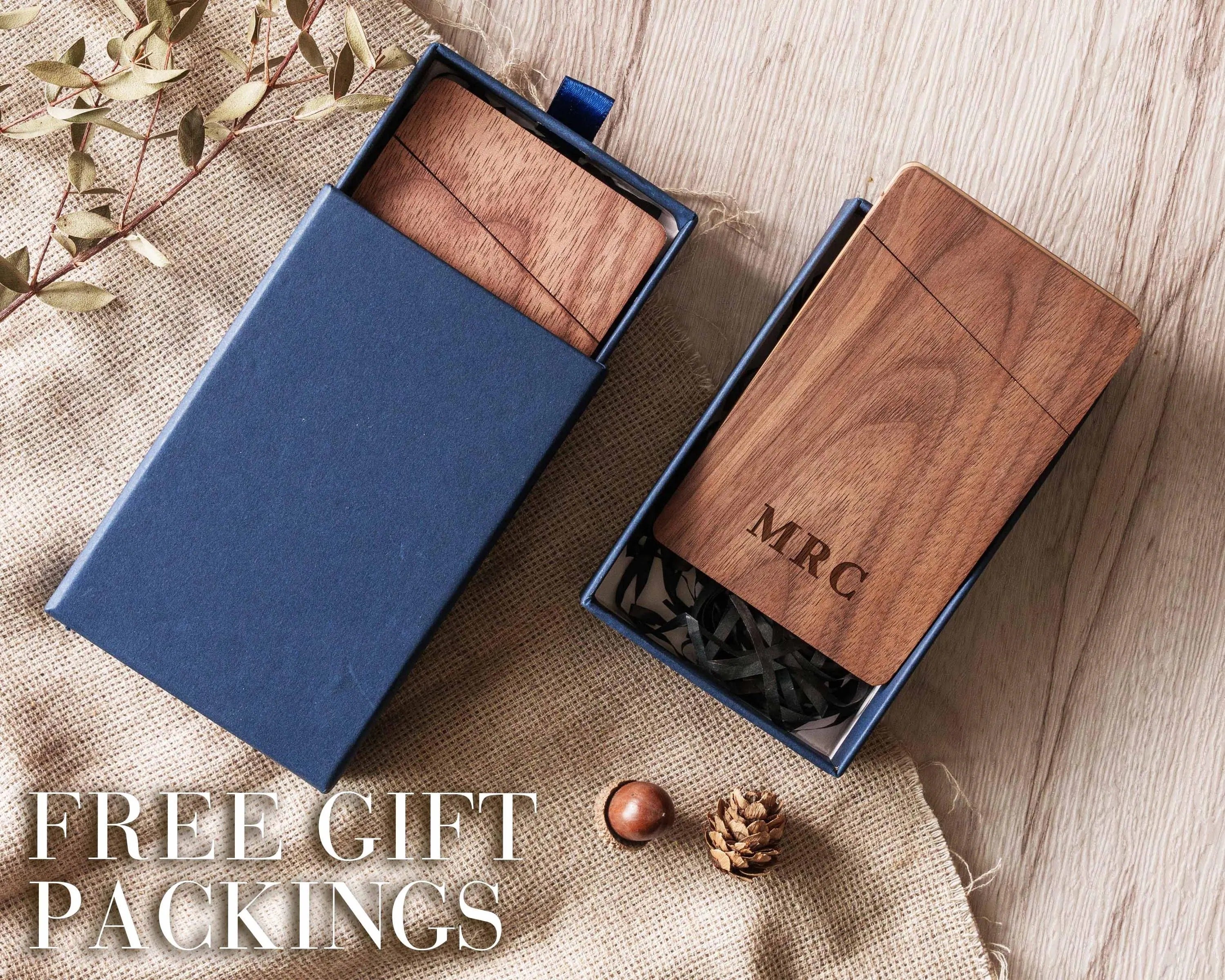 Personalized Business Card Holder, Custom Engraved Magnet Card Case, Corporate Gift, Personalized Gift for Her, Christmas Gift for Mom