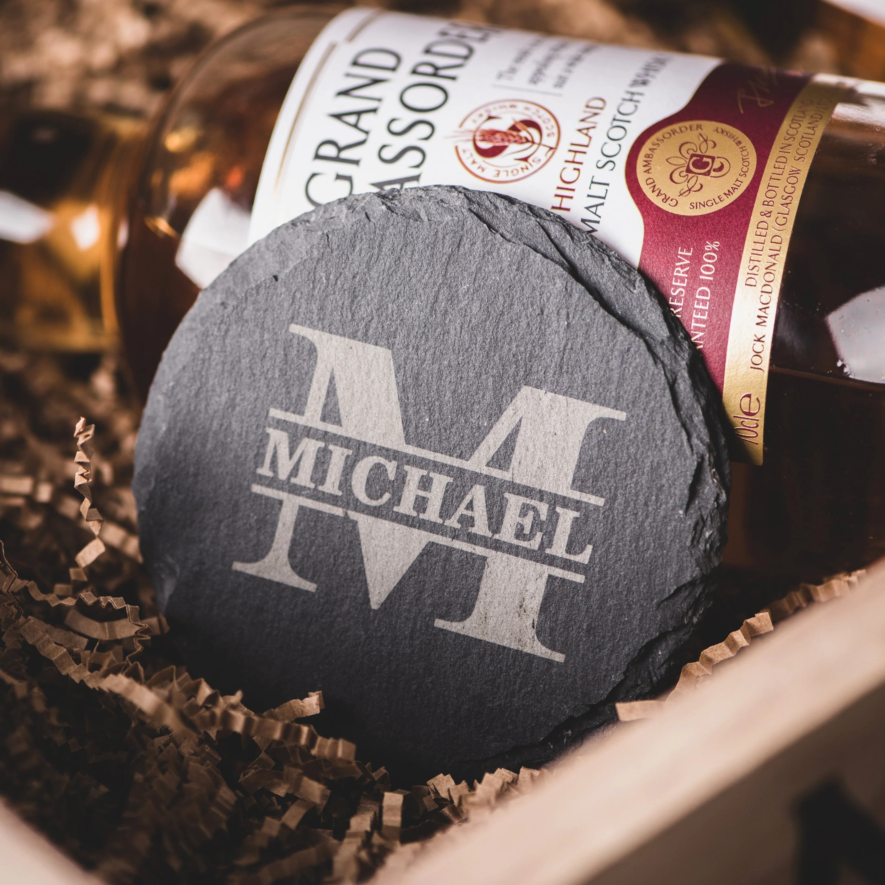 Personalized Whiskey Glasses in Wooden Box, Groomsmen Gifts, Best Man Gift, Father of The Groom Gift, Father of The Bride Gift, Husband Gift